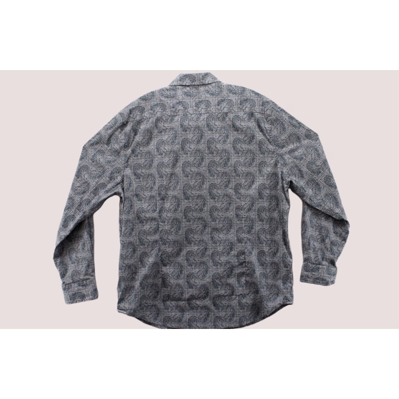 Robert Graham Robert Graham Shirt Mens 2XL Gray Paisley Houndstooth Button-Down Stylish Shirt Size US XXL / EU 58 / 5 - 1 Thumbnail
