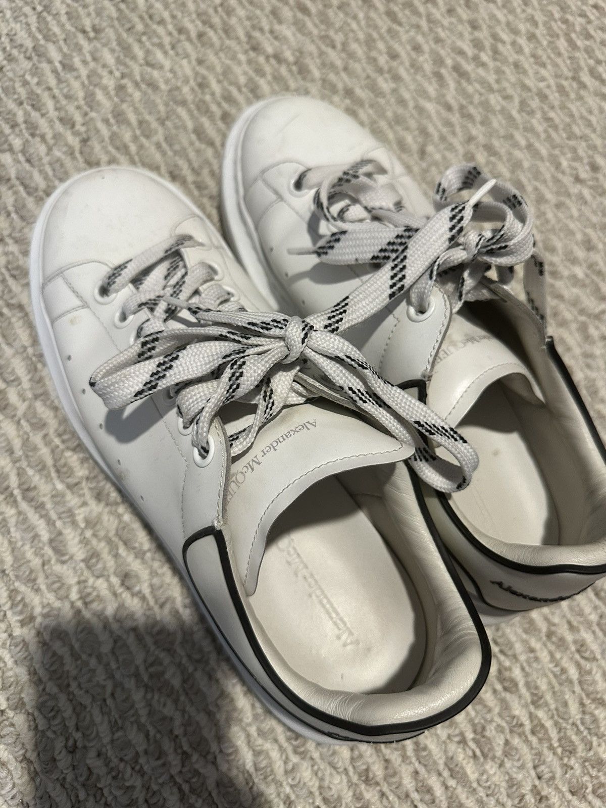 McQ Alexander McQueen Alexander McQueen White Black Trim Men’s Shoes Size US 9 / EU 42 - 8 Thumbnail