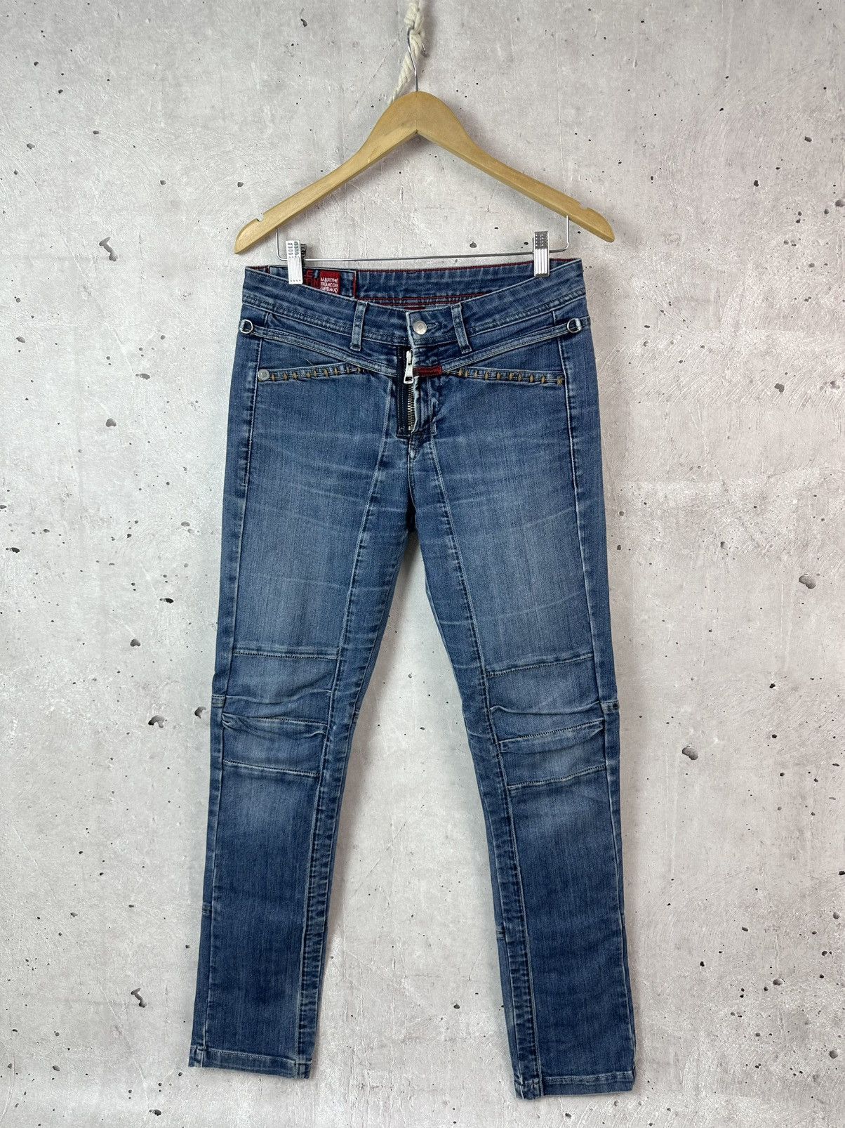Marithe + Francois Girbaud Marithe Francois Girbaud Embroidered Metal Buttons Jeans Size 32" / US 10 / IT 46 - 1 Thumbnail