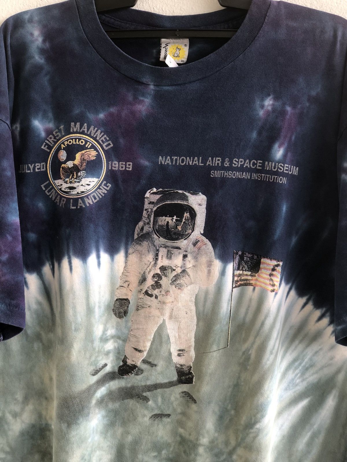 Vintage Vintage 90s First Manned Lunar Landing Tye Dye Size US XL / EU 56 / 4 - 2 Thumbnail