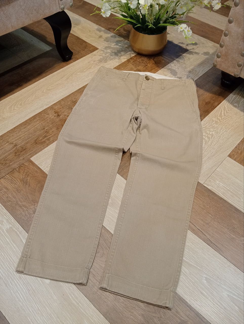Visvim VISVIM JAPAN PREMIUM GIZA BUCKLE BACK COTTON PANTS Size US 32 / EU 48 - 3 Thumbnail