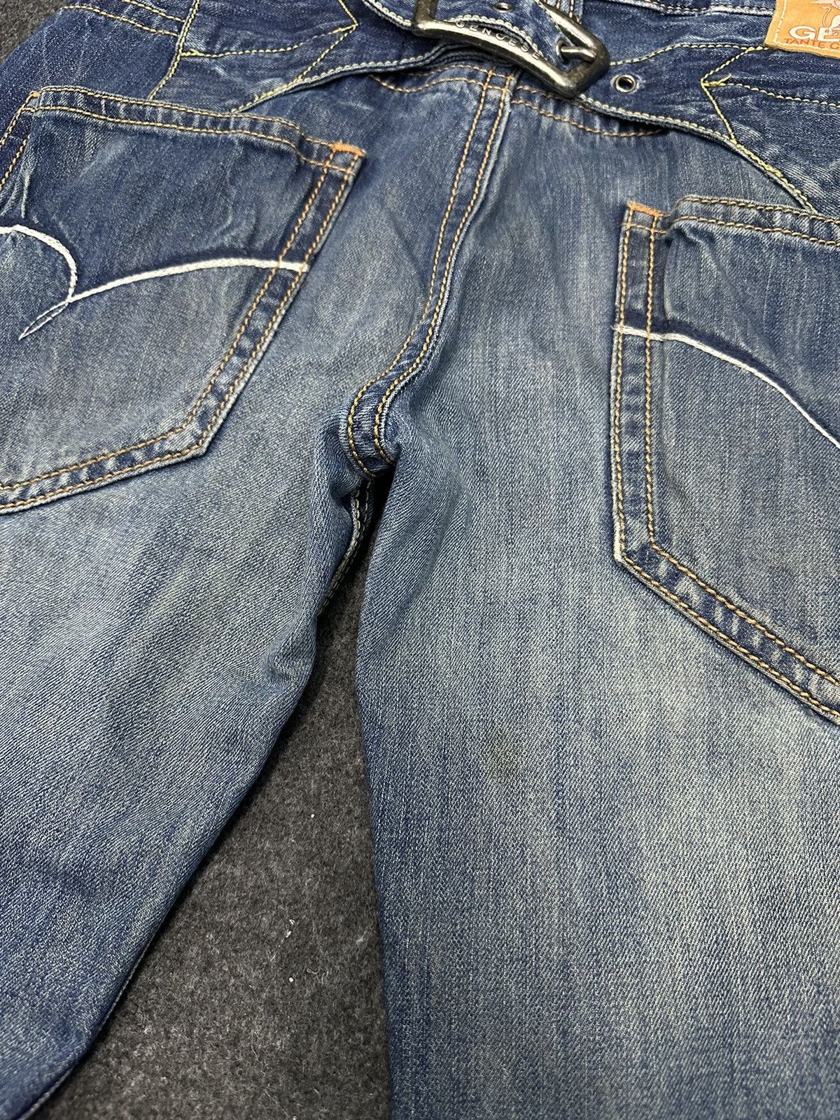 Japanese Brand Genoese Designer Blue Washed Faded Denim 36x33 F56 Size US 36 / EU 52 - 7 Thumbnail
