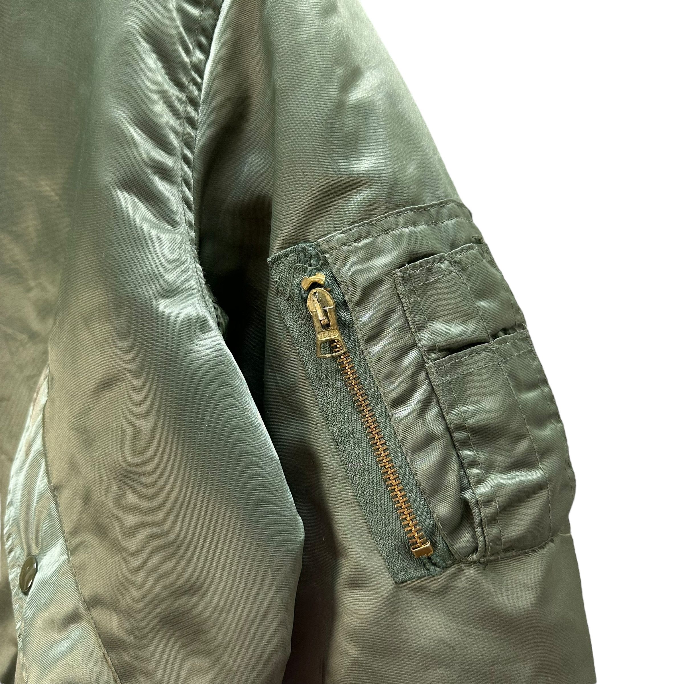 Vintage 90's CORINTH MFG Made In USA Ma 1 Bomber Jacket #A3-0061 Size US L / EU 52-54 / 3 - 7 Thumbnail
