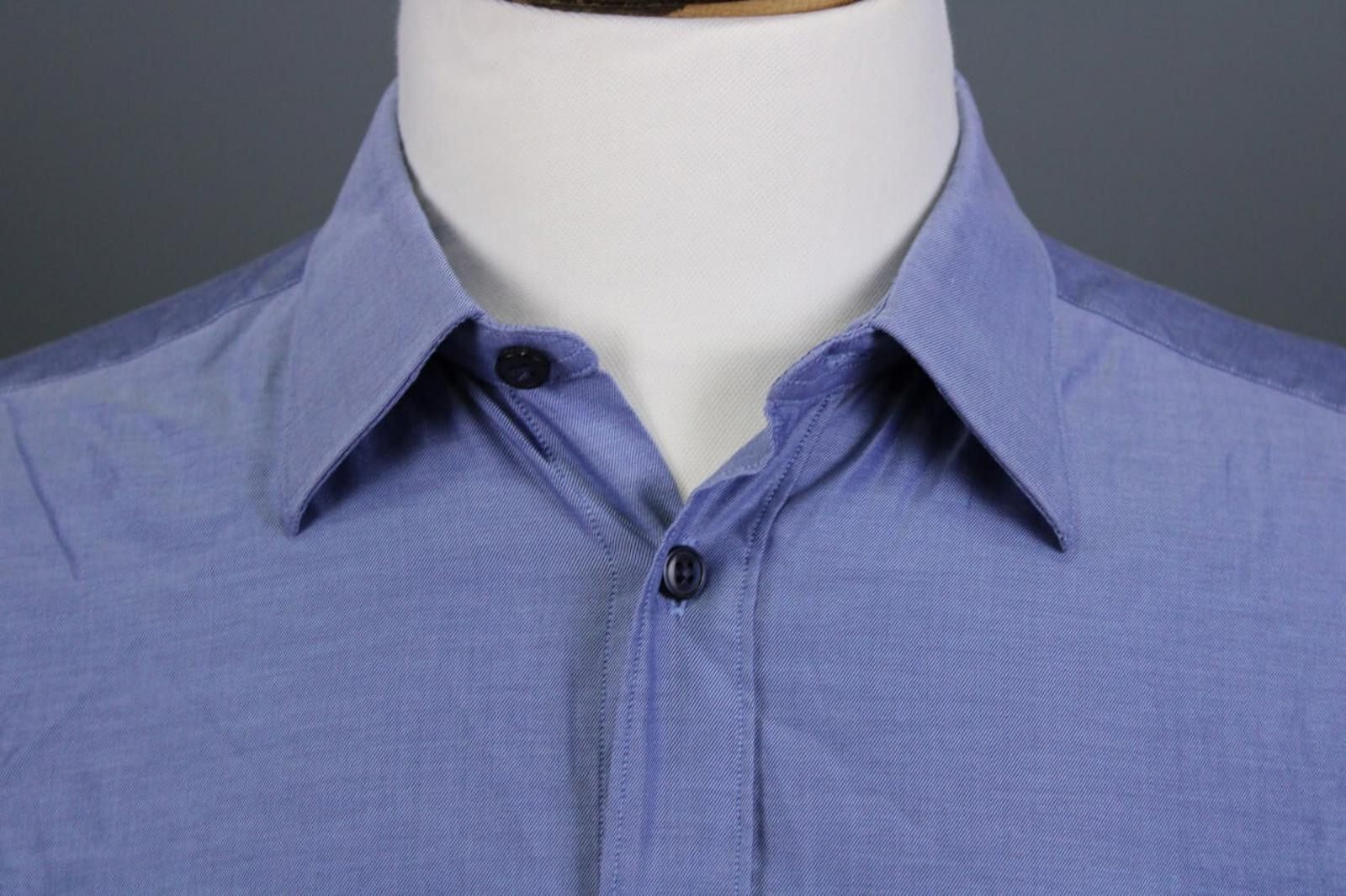 Z Zegna Z Zegna Blue City Button Down Shirt Size 39 / 15 1/2 Size US M / EU 48-50 / 2 - 3 Thumbnail