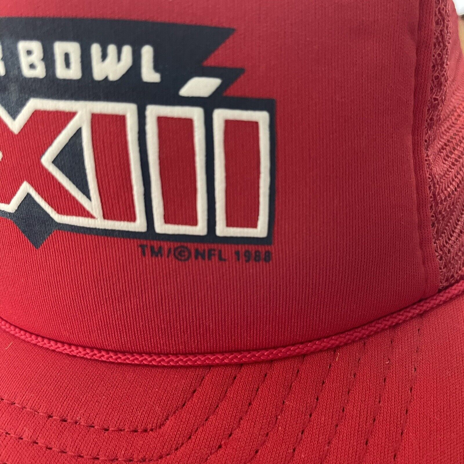 Vintage Super Bowl XXIII Hat Snapback Cap Mesh Vtg Logo Trucker 23 Size ONE SIZE - 4 Thumbnail