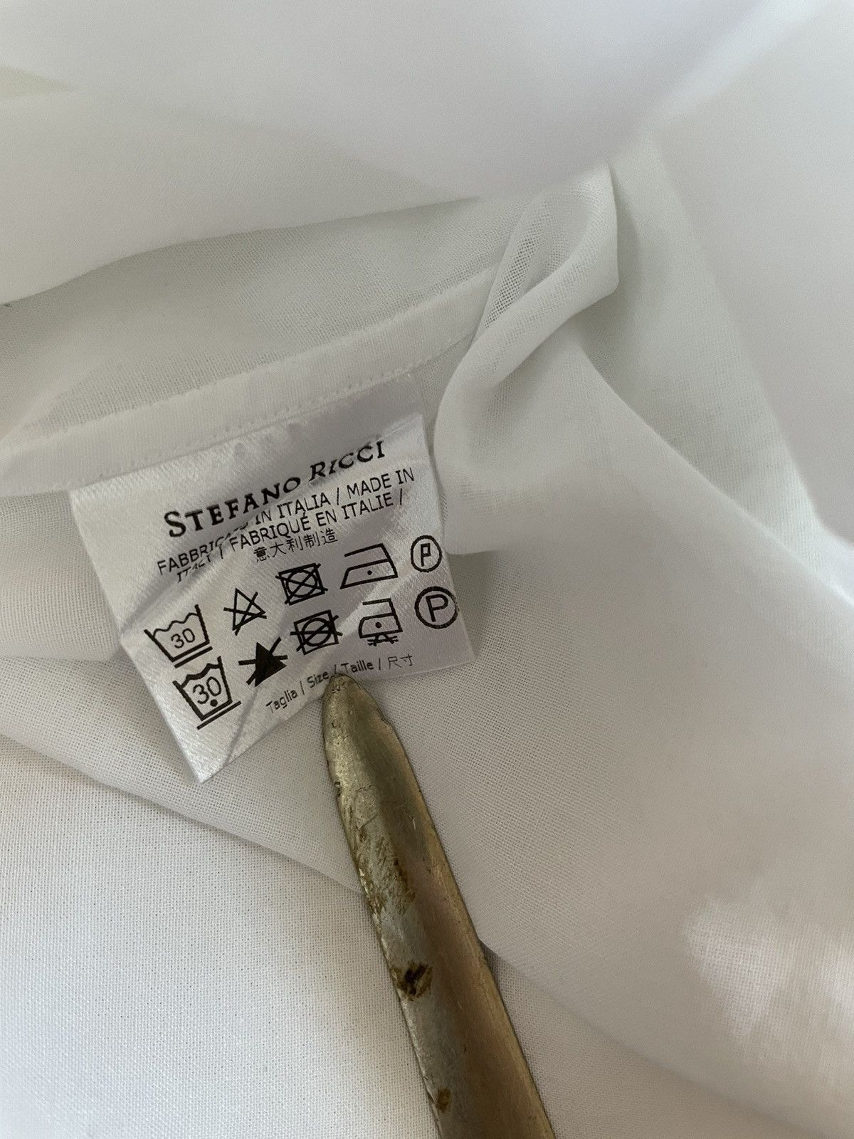 Stefano Ricci Pleated-bib tuxedo shirt Size 48R - 7 Thumbnail