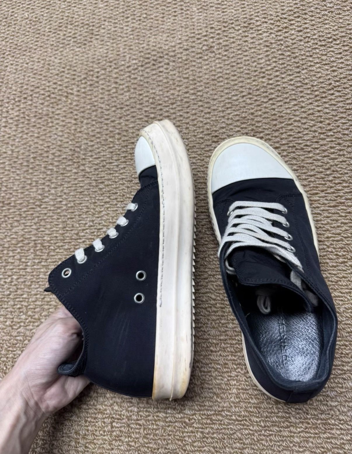 Rick Owens Rick Owens DRKSHDW Low Top Ramones K37 Size US 6.5 / EU 39-40 - 8 Thumbnail