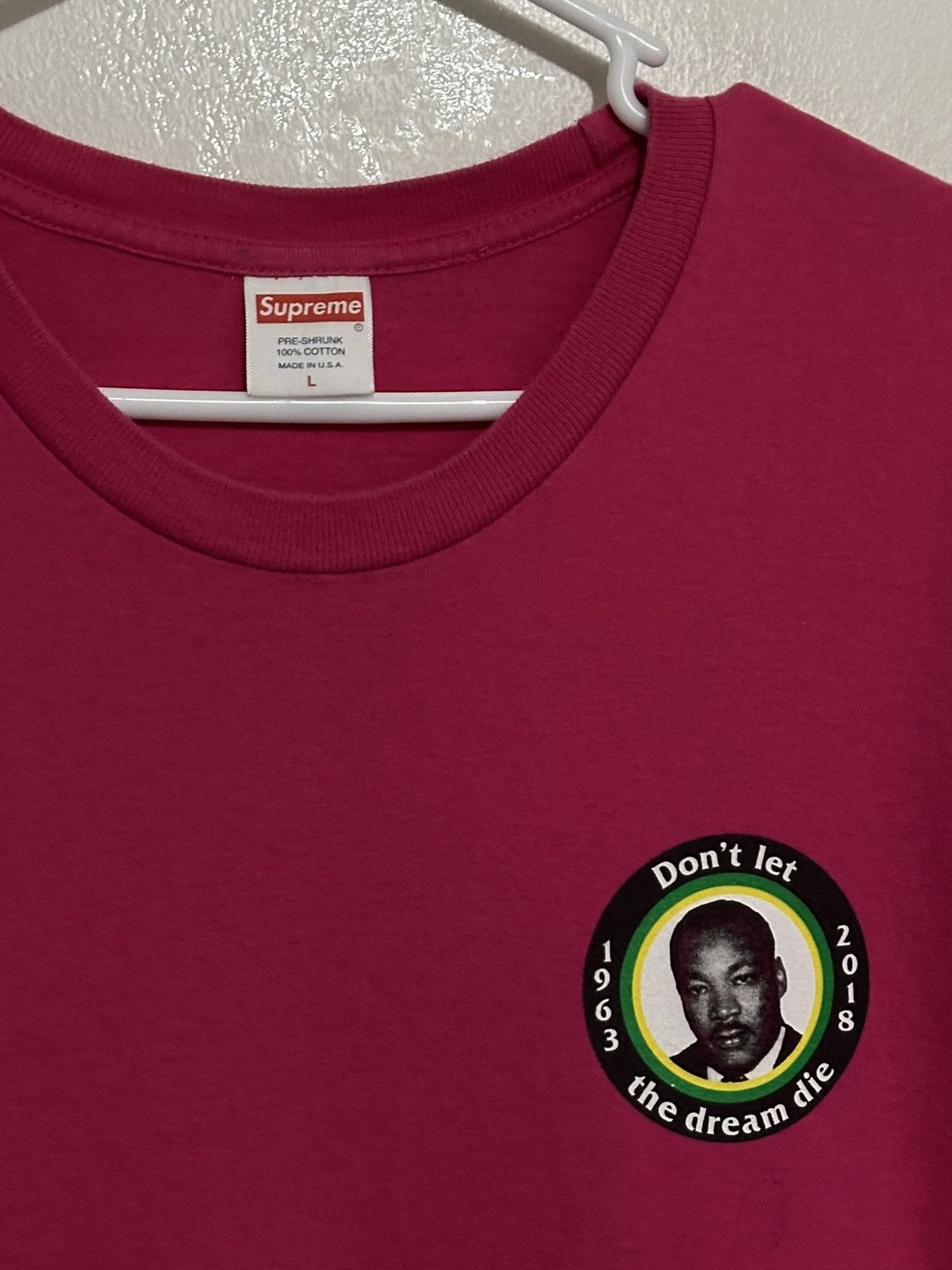 Supreme Supreme MLK Don’t Let The Dream Die Tee Size US L / EU 52-54 / 3 - 4 Thumbnail