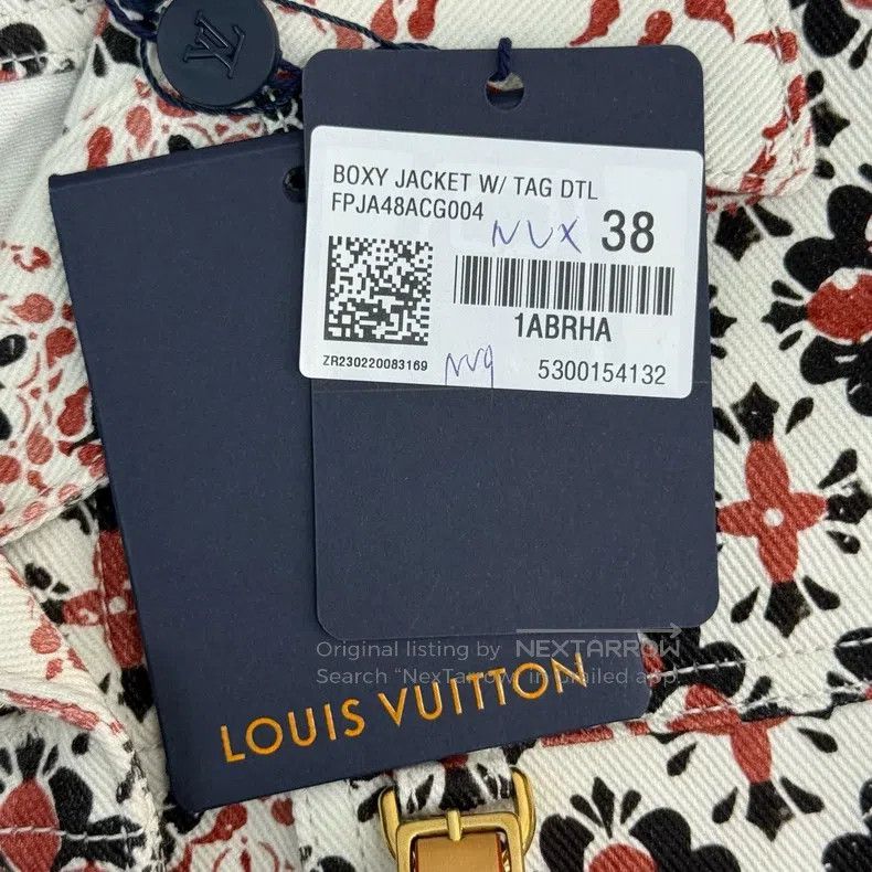 Louis Vuitton Louis Vuitton Reddish brown floral-patterned leather label Size XS / US 0-2 / IT 36-38 - 7 Thumbnail