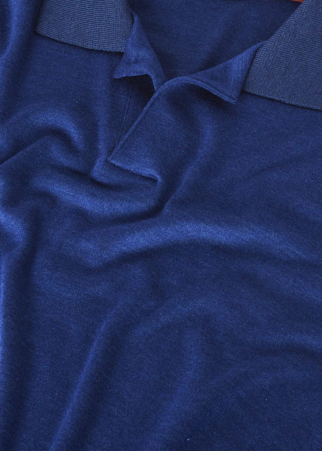 Loro Piana o1w1db10125 FAM3988 Open Polo Shirt in Navy Blue Size US L / EU 52-54 / 3 - 7 Thumbnail