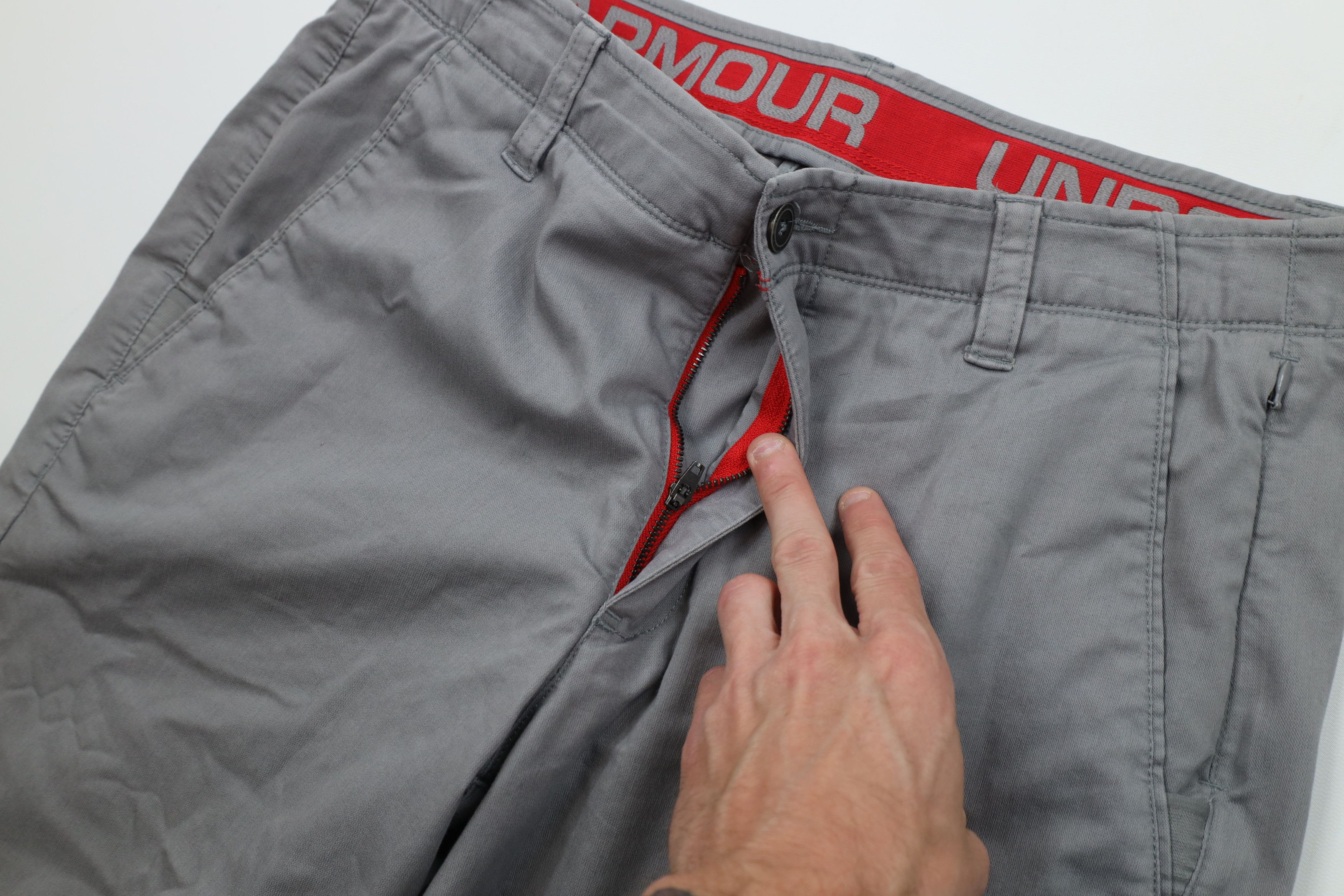 Under Armour Under Armour Faded Stretch Bootcut Chino Pants Trousers Gray Size US 34 / EU 50 - 7 Thumbnail