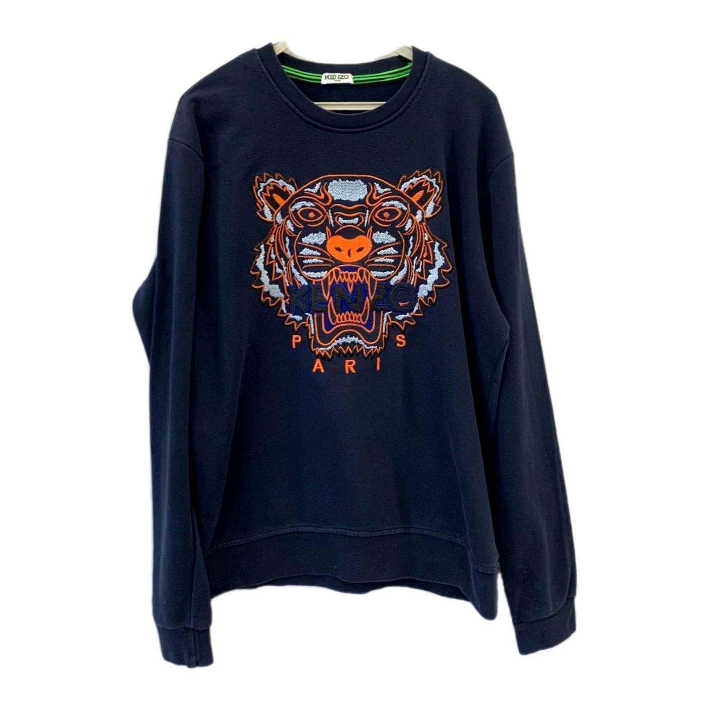 Kenzo KENZO Paris Tiger Embroidered Sweatshirt Navy Blue Mens XXL Authentic Size US XXL / EU 58 / 5 - 2 Thumbnail