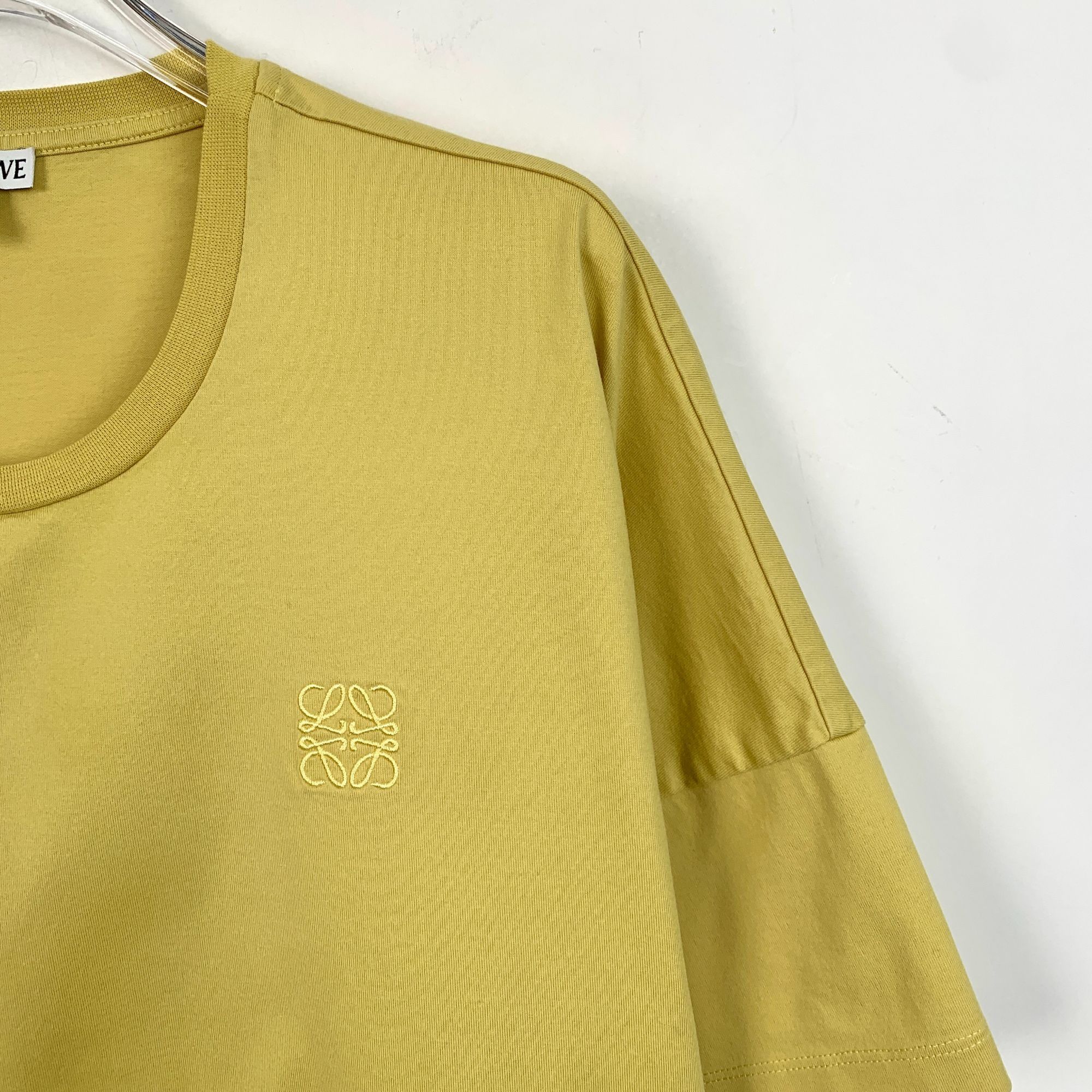 Loewe Loewe Yellow Logo Embroidery Cotton Crewneck T-Shirt (Size X Size XS / US 0-2 / IT 36-38 - 6 Thumbnail