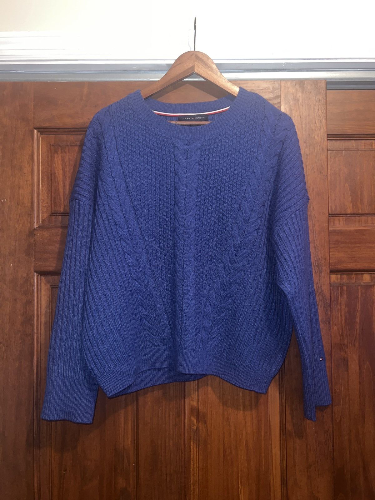 Tommy Hilfiger Tommy Hilfiger blue ribbed knit sweater Size US M / EU 48-50 / 2 - 1 Thumbnail
