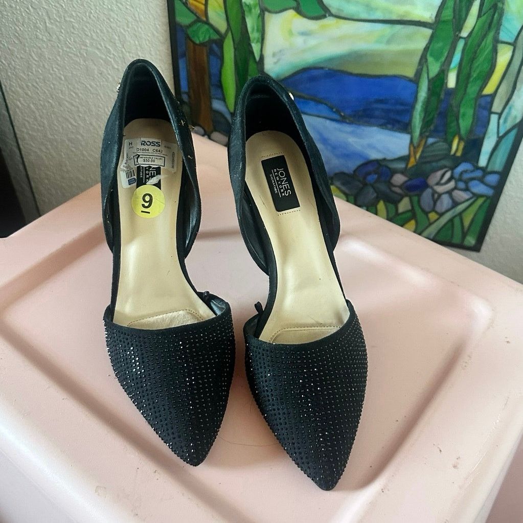 Jones New York jones new york sequin black stiletto heels shoes Size US 9 / IT 39 - 2 Thumbnail
