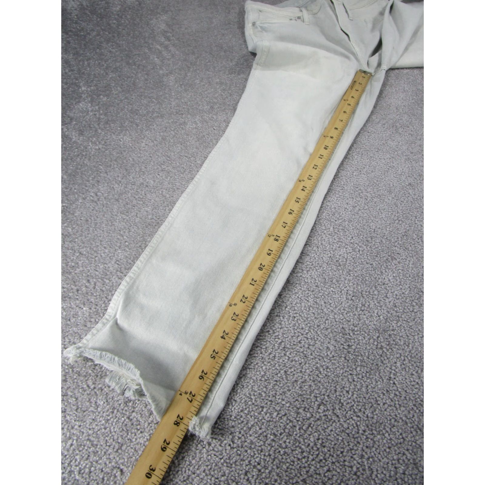 J.Crew VINTAGE J.Crew Women's Jeans Straight High Rise 30 Blue Garment-Dyed Light Wash 90s Size 30" / US 8 / IT 44 - 5 Thumbnail