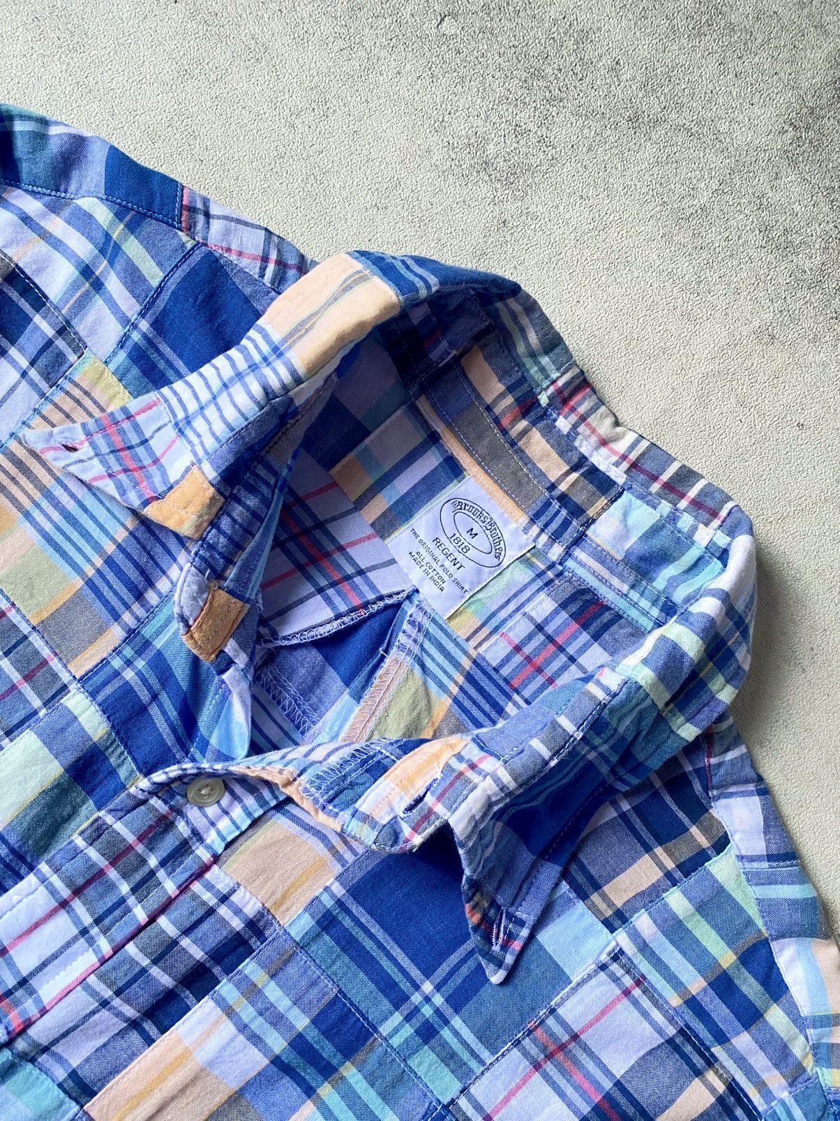 Brooks Brothers × Designer Brooks brother patchwork shirt button up Size US L / EU 52-54 / 3 - 9 Thumbnail