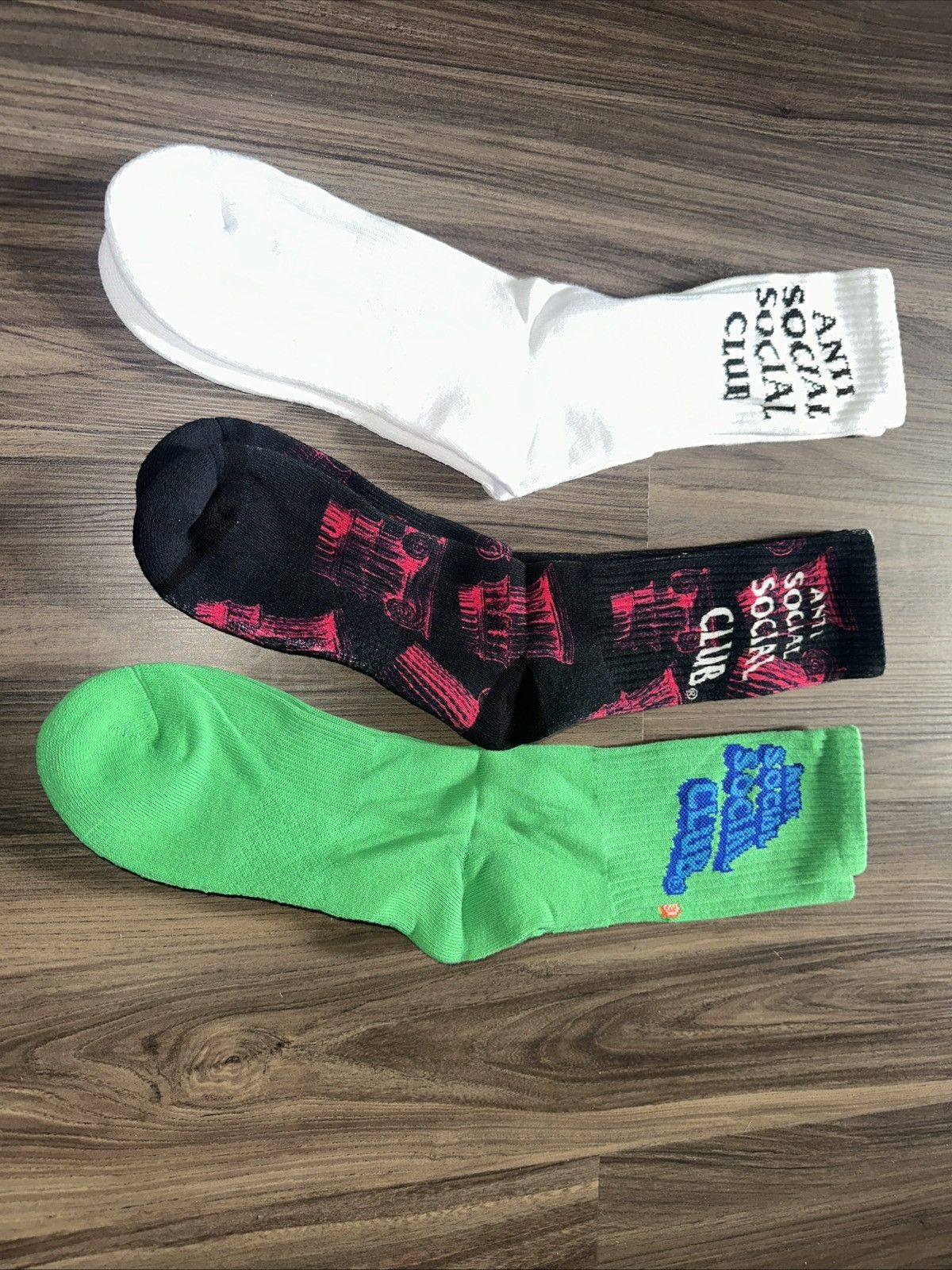 Anti Social Social Club Anti Social Social Club ASSC 3-Pack Socks - Brand New Size ONE SIZE - 1 Thumbnail