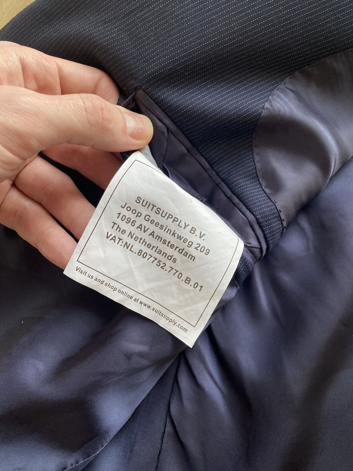 Suitsupply Suitsupply Wool Blazer Navy Size 48 Size 38R - 12 Thumbnail