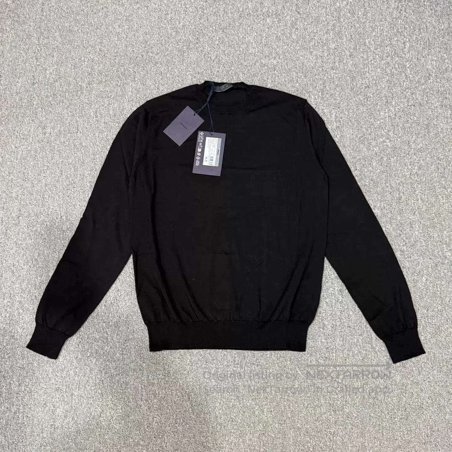 Prada Black Long Sleeve Crewneck Top. Size US M / EU 48-50 / 2 - 2 Thumbnail