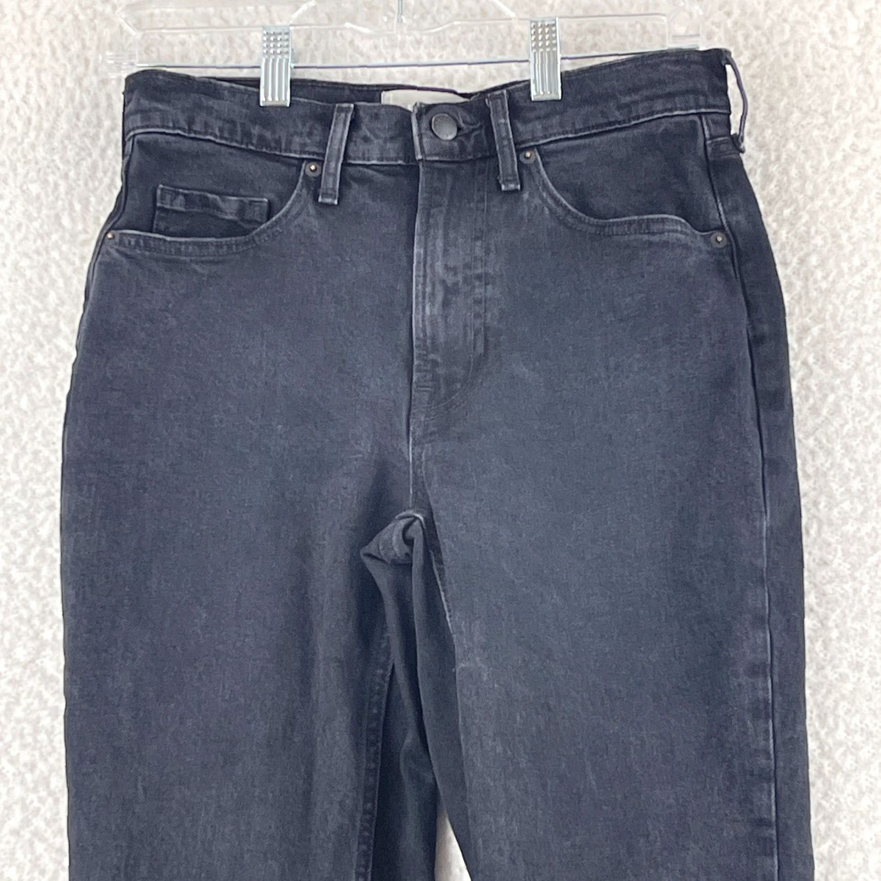 Everlane Everlane The Orginal Cheeky Jean Womens Size 26 Black Denim Organic Cotton Jeans Size 26" / US 2 / IT 38 - 2 Thumbnail