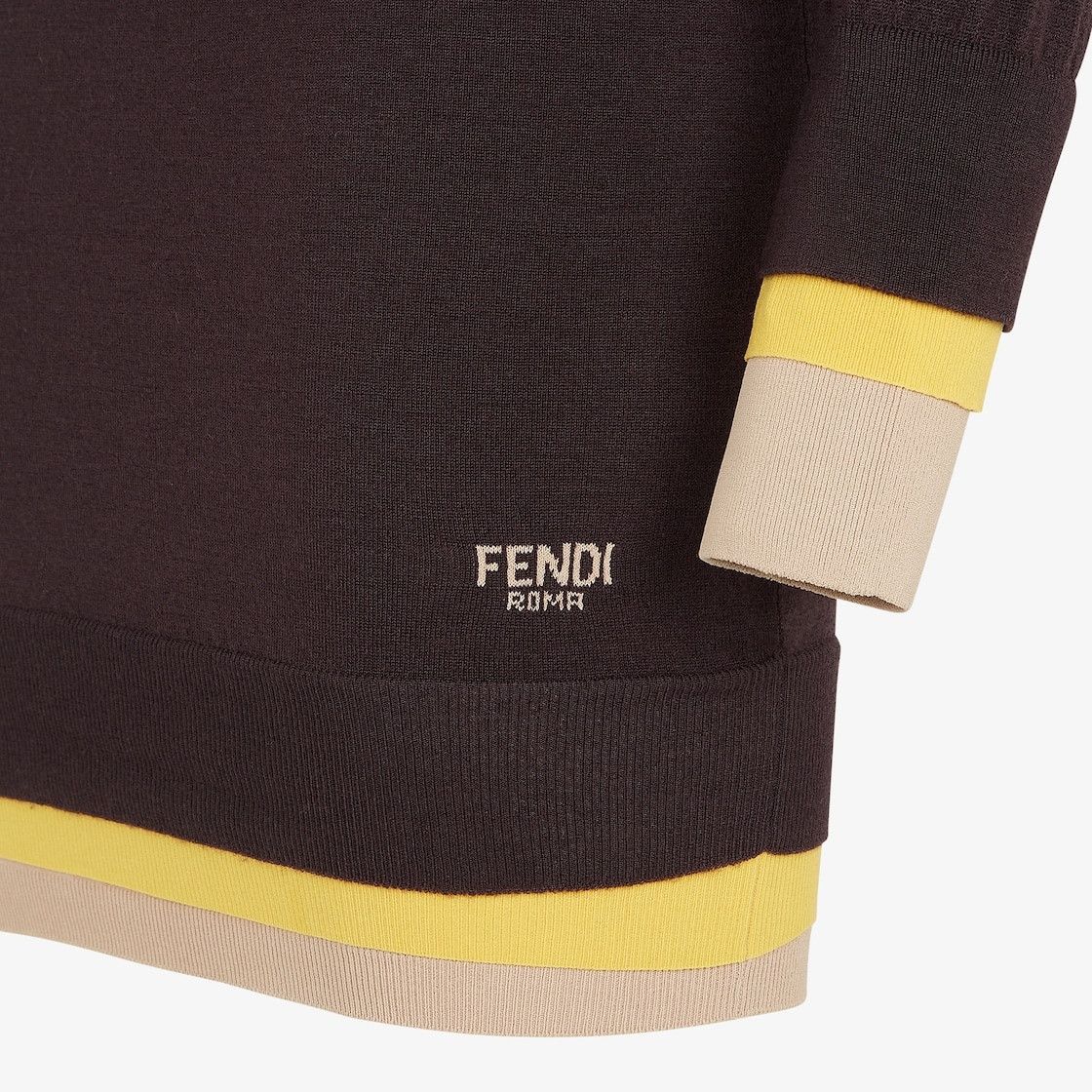 Fendi o1s1wg111225 Dress in Brown Size M / US 6-8 / IT 42-44 - 3 Thumbnail