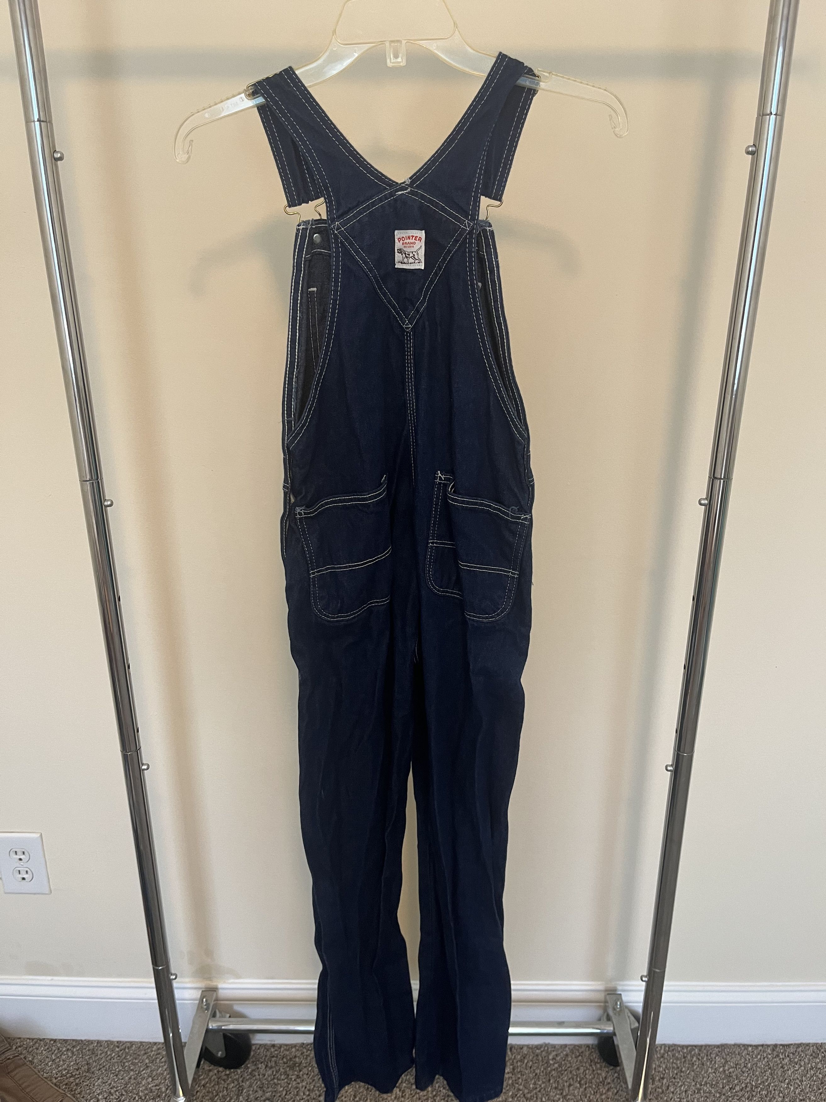 Pointer × Vintage Vintage Pointer Brand Overalls with Green Stitching Size US 28 / EU 44 - 2 Thumbnail
