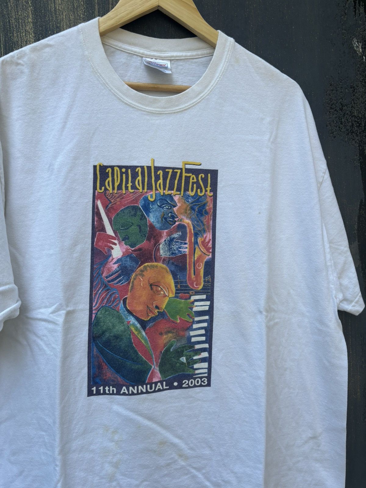 Vintage RARE! Vintage 90’s Art Jazz Fest Promo Size US XL / EU 56 / 4 - 1 Thumbnail