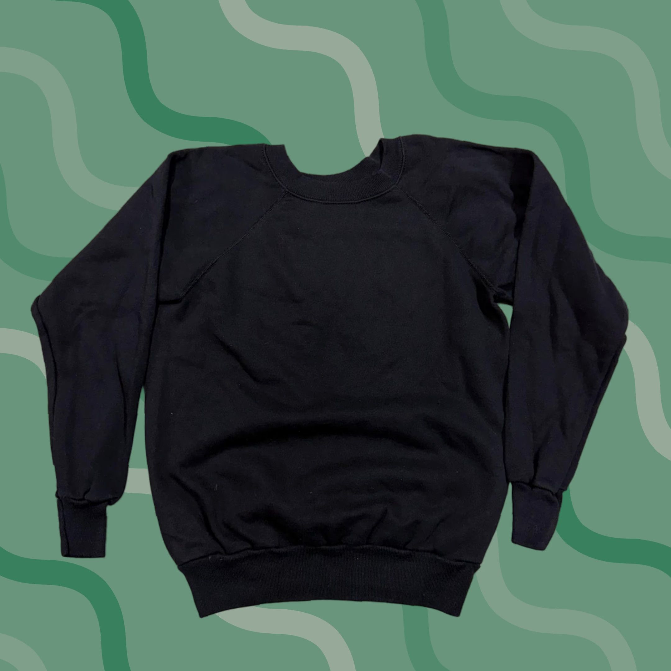 Sunflower VINTAGE Pannill Sweatshirt Womens M Black Sunflower Graphic USA 80s Size M / US 6-8 / IT 42-44 - 1 Thumbnail