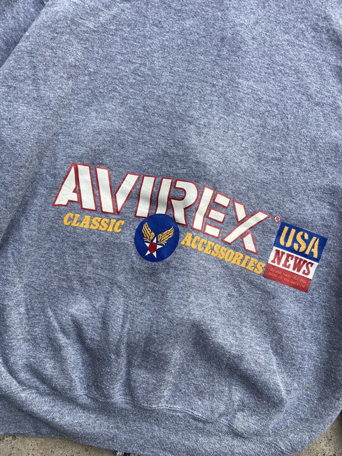 Avirex RARE Vintage 90’s Russell Athletic x Avirex Zipper Hoodie Size US L / EU 52-54 / 3 - 3 Thumbnail