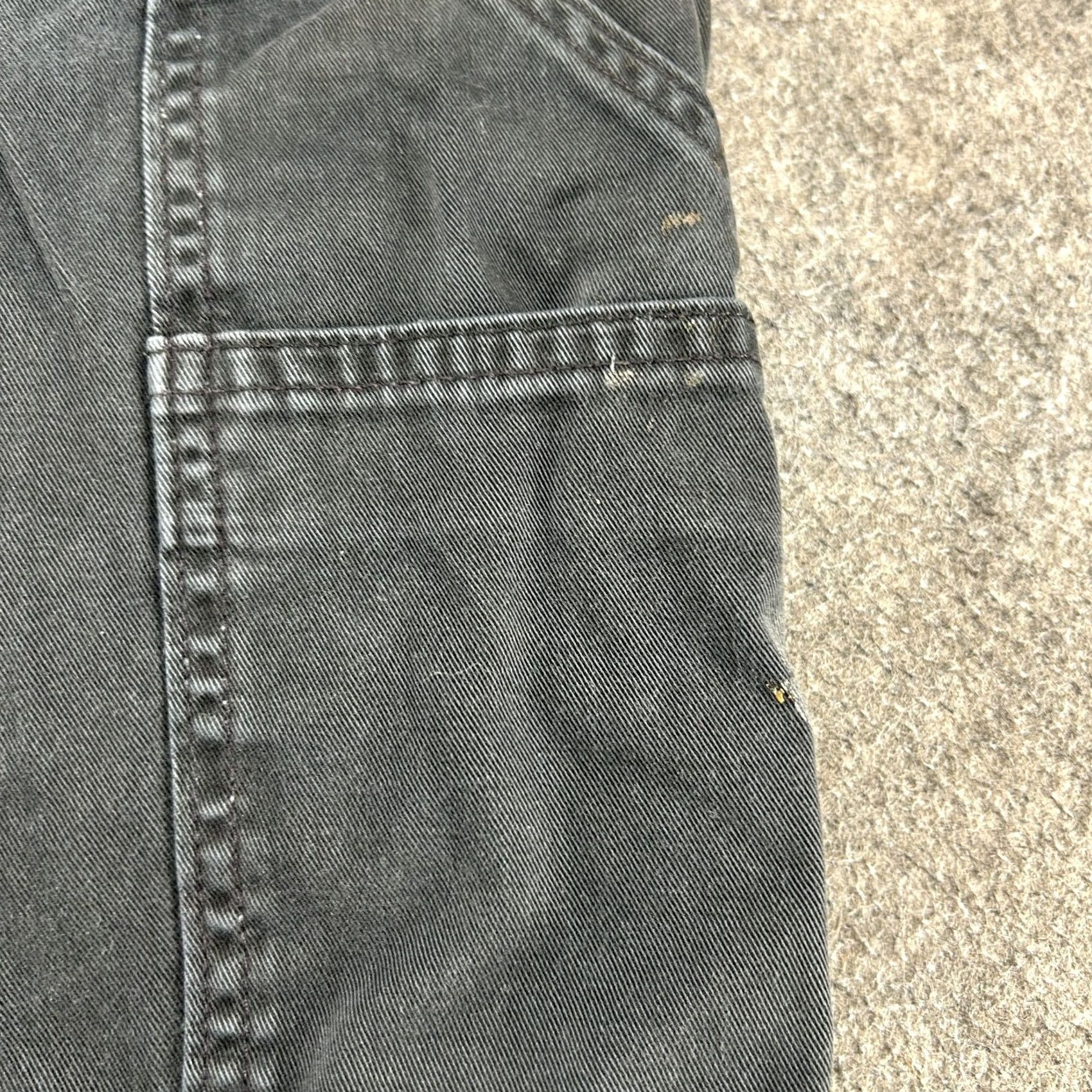 Carhartt Carhartt Pants Men 33x34 Black Carpenter Relaxed Straight Cotton Distressed Workwear Casual"} Size US 33 - 6 Thumbnail