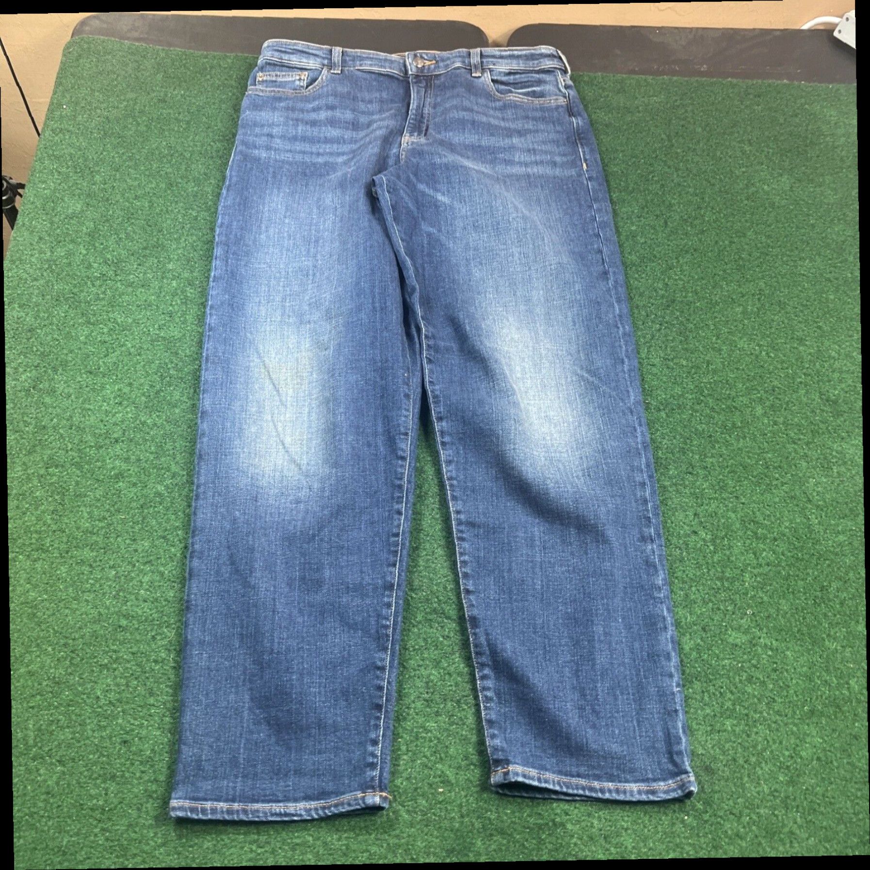 Emporio Armani EMPORIO ARMANI Jeans Mens 31W 32x28 Blue Denim Straight Slim Size US 31 - 1 Thumbnail