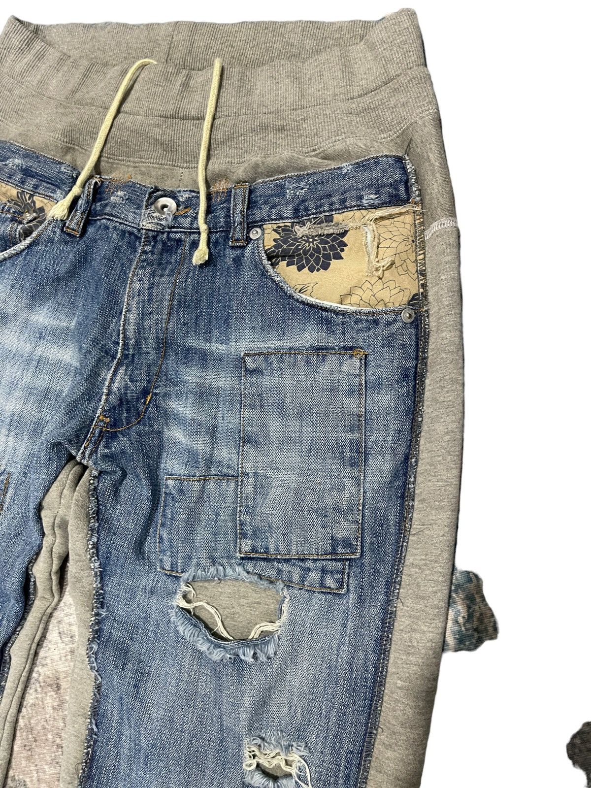 Japanese Brand × Vintage Vintage Gumu INTL Distressed Hybrid Pants Size US 32 / EU 48 - 6 Thumbnail