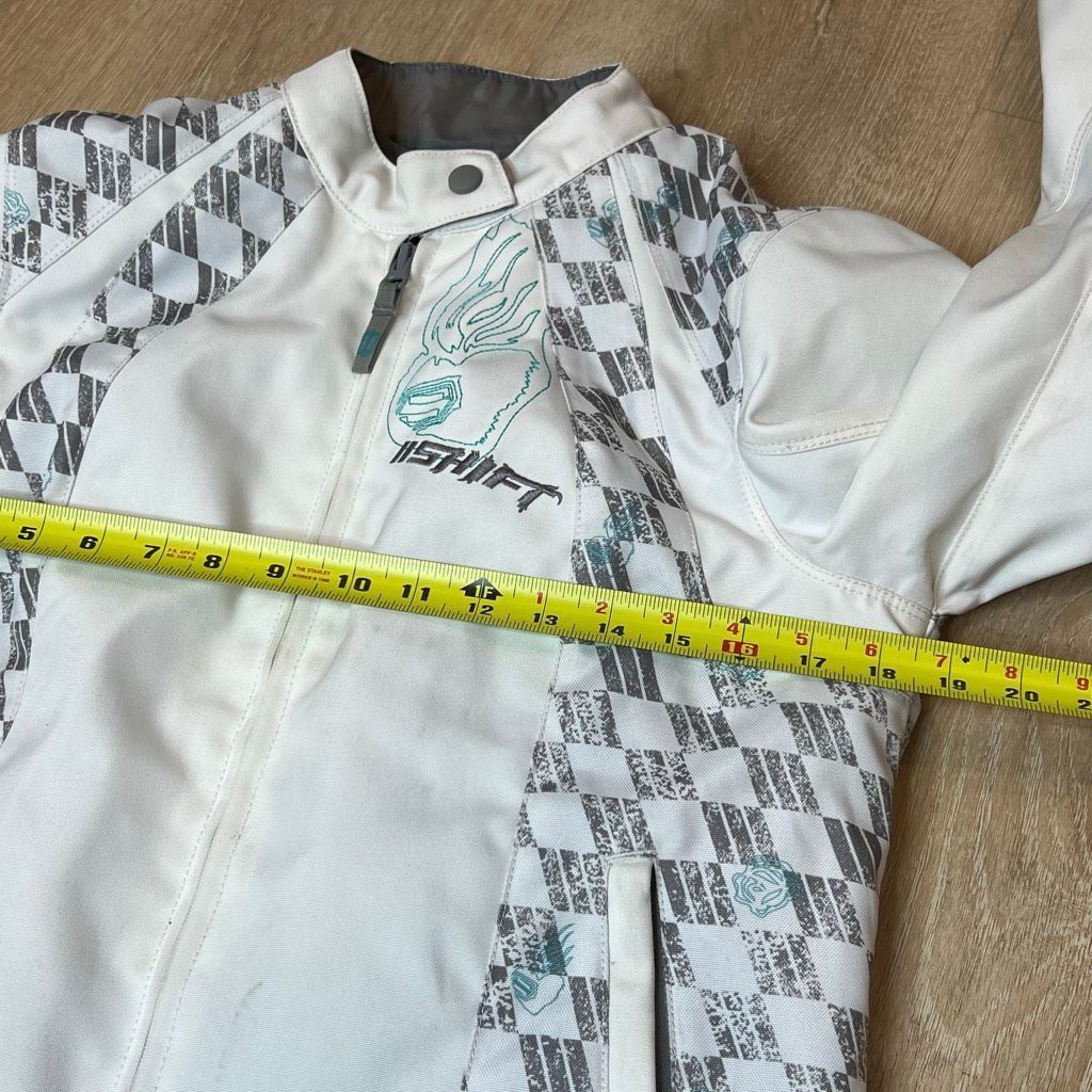 Other SHIFT Motorcross Motorcycle Jacket White & Teal Plastic Armo Size S / US 4 / IT 40 - 4 Thumbnail