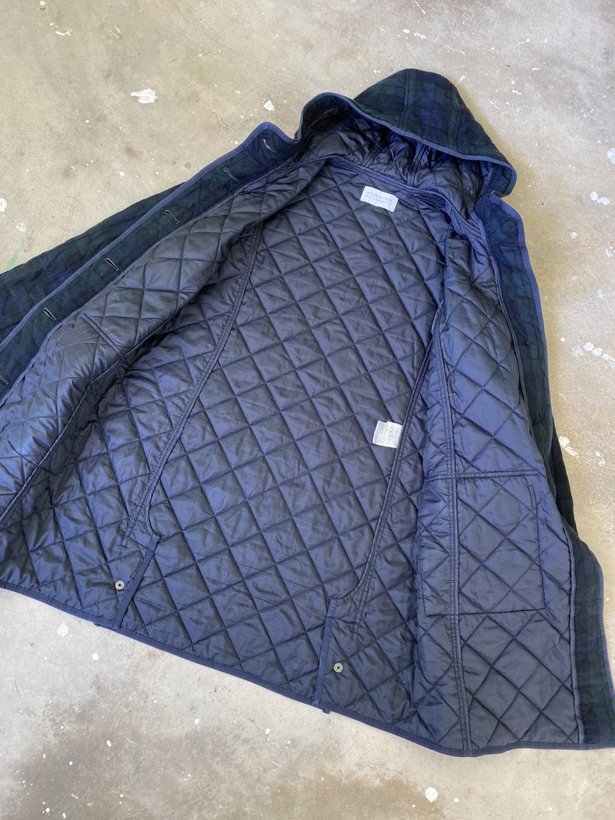 Mackintosh Mackintosh Philosophy Blackwatch Quilted Hood Wool Coat Size S / US 4 / IT 40 - 8 Thumbnail