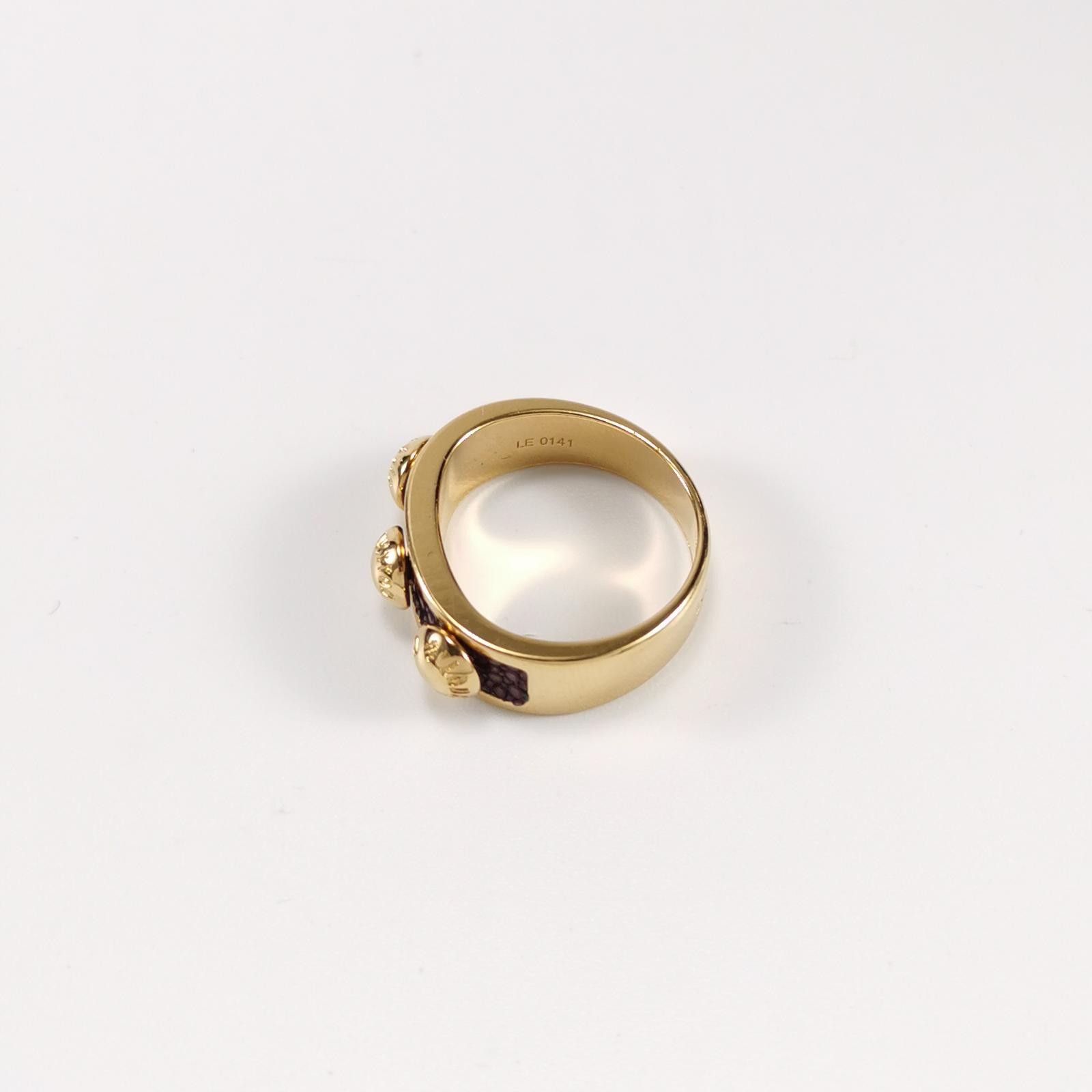 Louis Vuitton Louis Vuitton (LV) Letter Logo Engraved Ring Size 13 -z2505 Size ONE SIZE - 5 Thumbnail