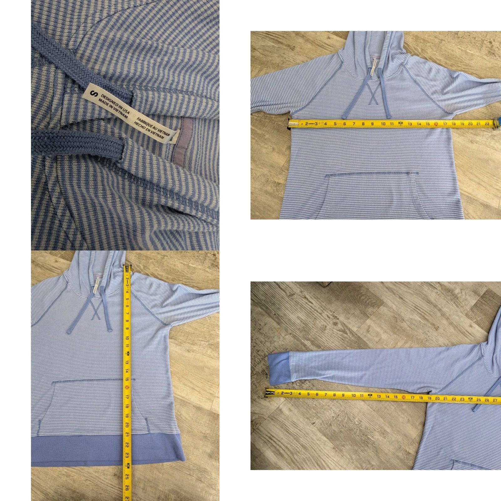 Vintage Kuhl Women’s Stria Pullover Hoodie Small Lightweight Striped Hooded Long Sleeve Activewear Hiking Outdoors Purple Size S / US 4 / IT 40 - 8 Thumbnail