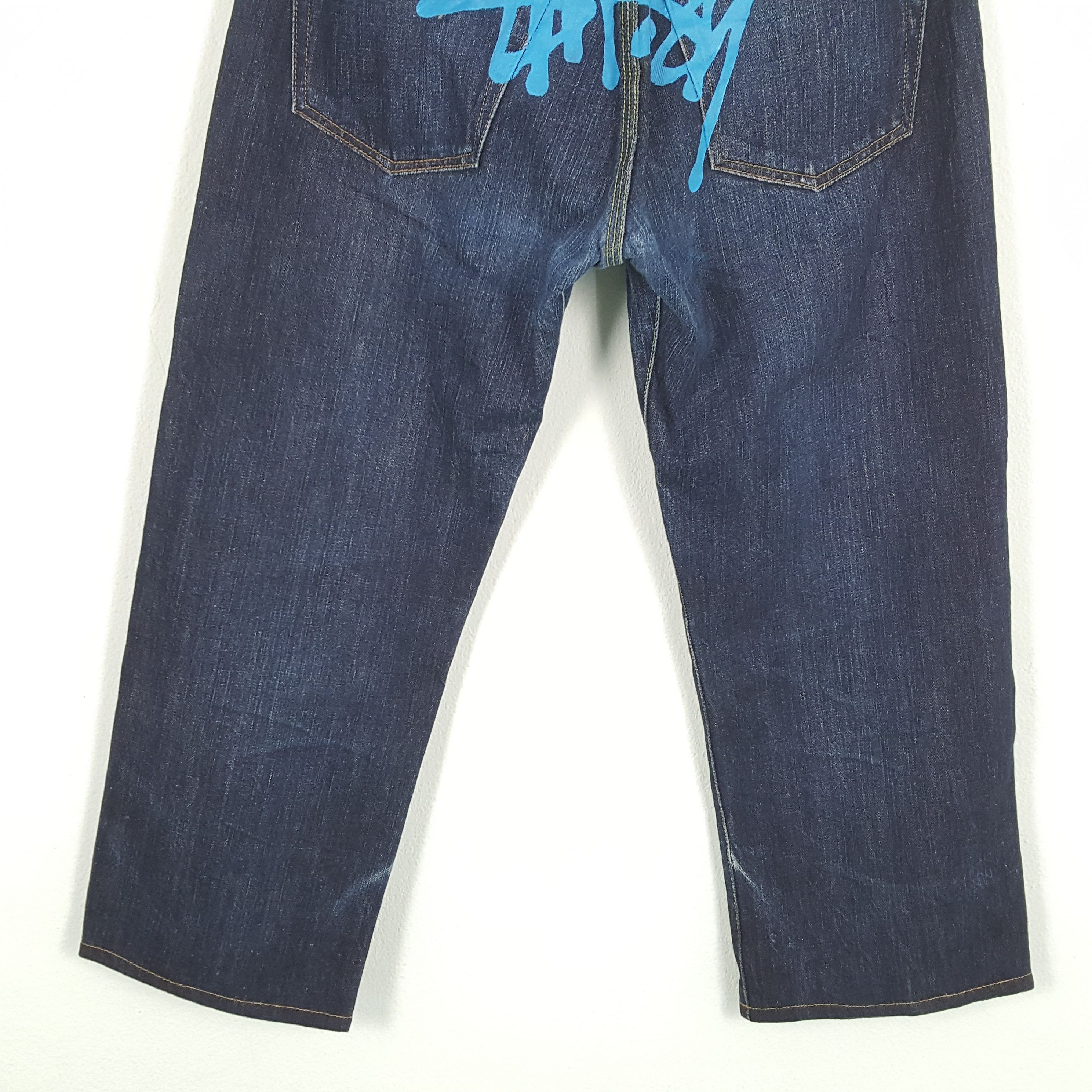 Stussy × Vintage Vintage STUSSY Streetwear Skateboard Logo Style Jeans Size US 32 / EU 48 - 3 Thumbnail