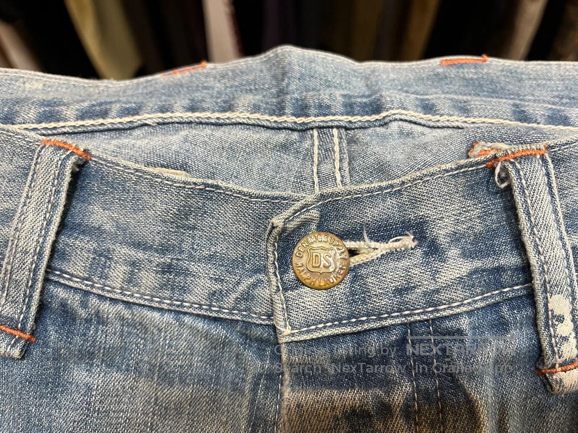 RRL Ralph Lauren distressed double rl denim pants. Size US 30 / EU 46 - 3 Thumbnail
