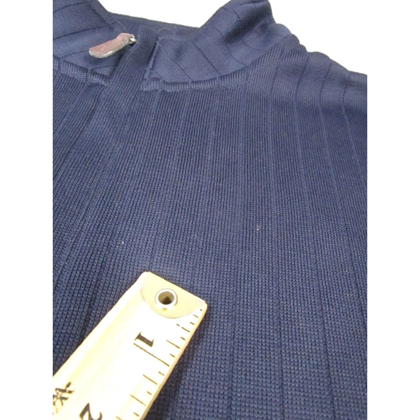 Footjoy FootJoy Sweater Mens L Blue Golf Quarter Zip Pullover Mock Neck Regular Polyester Knit Shirt Mens Size US L / EU 52-54 / 3 - 7 Thumbnail