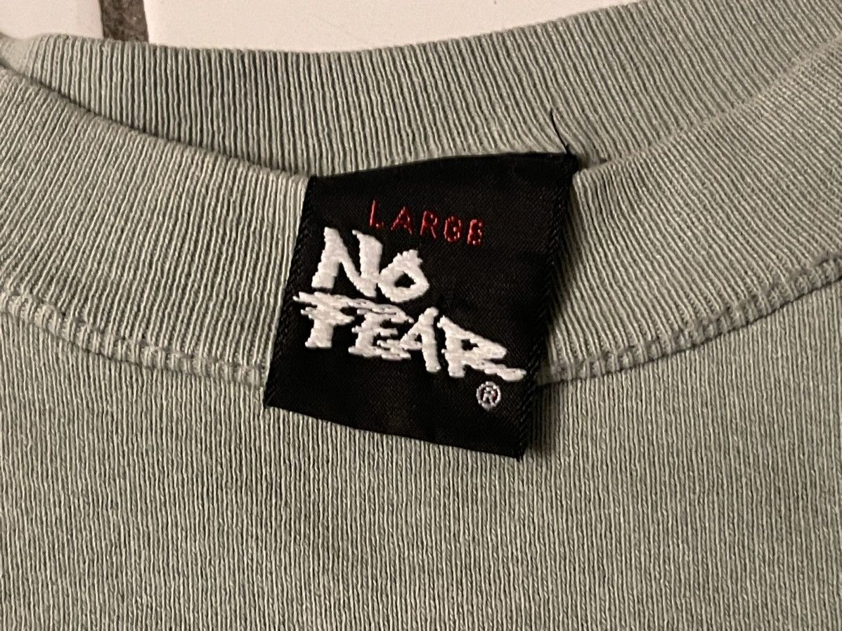 No Fear × Vintage 90's No Fear Vintage Beige Sweatshirt Sweater Large Men’s Size US L / EU 52-54 / 3 - 3 Thumbnail