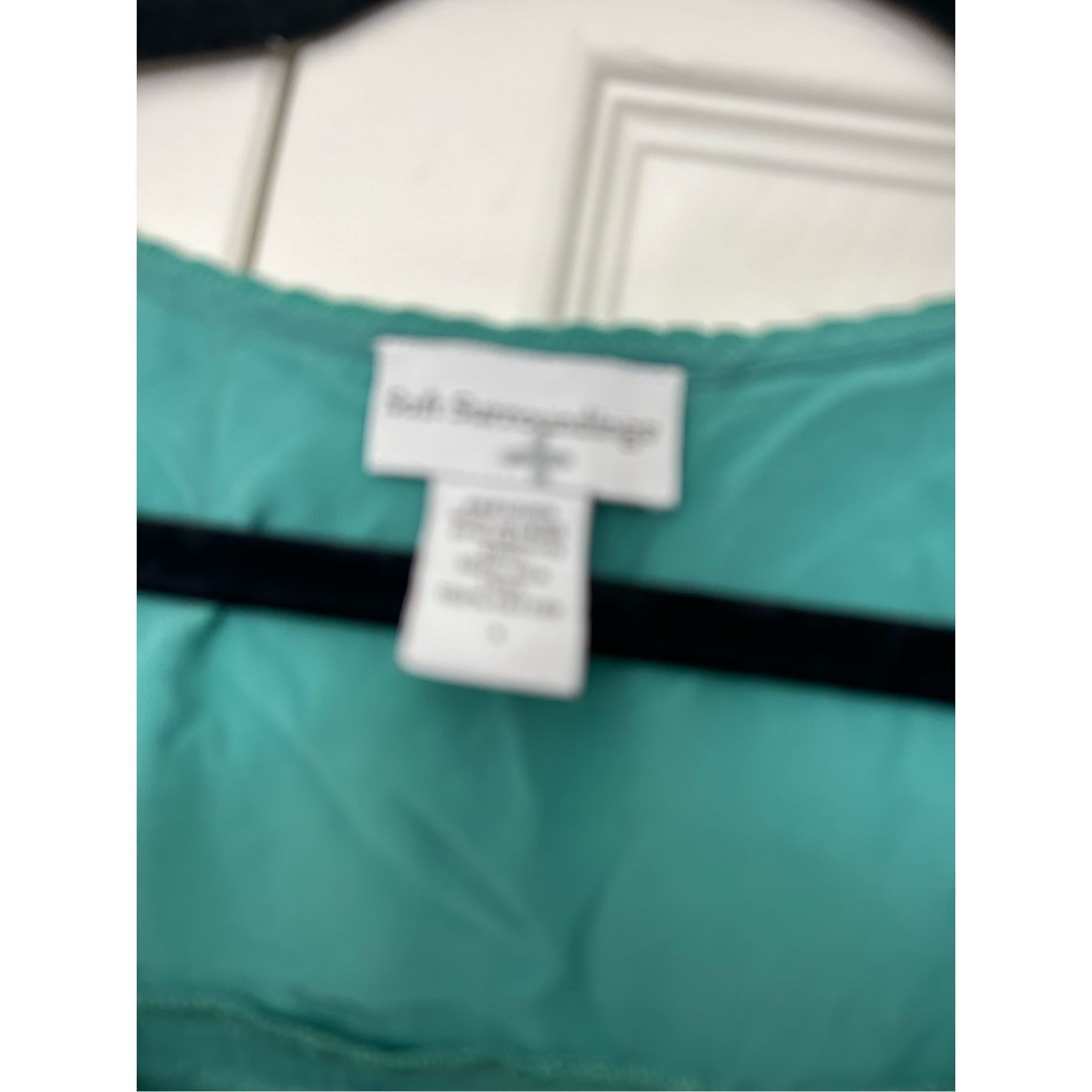 Loft Soft Surroundings Green Blue Teal Button Blouse, 100% Silk T Size S / US 4 / IT 40 - 4 Thumbnail