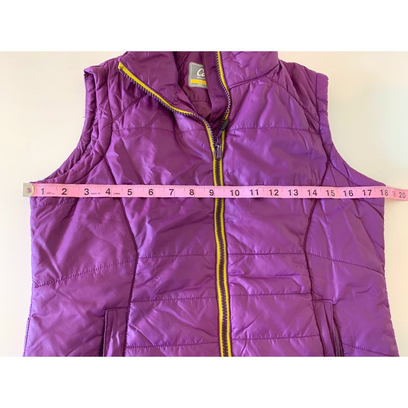 Vintage Cabela's Primaloft Full Zip Winter Puffy Vest Women's Small Purple Shirt Size S / US 4 / IT 40 - 4 Thumbnail
