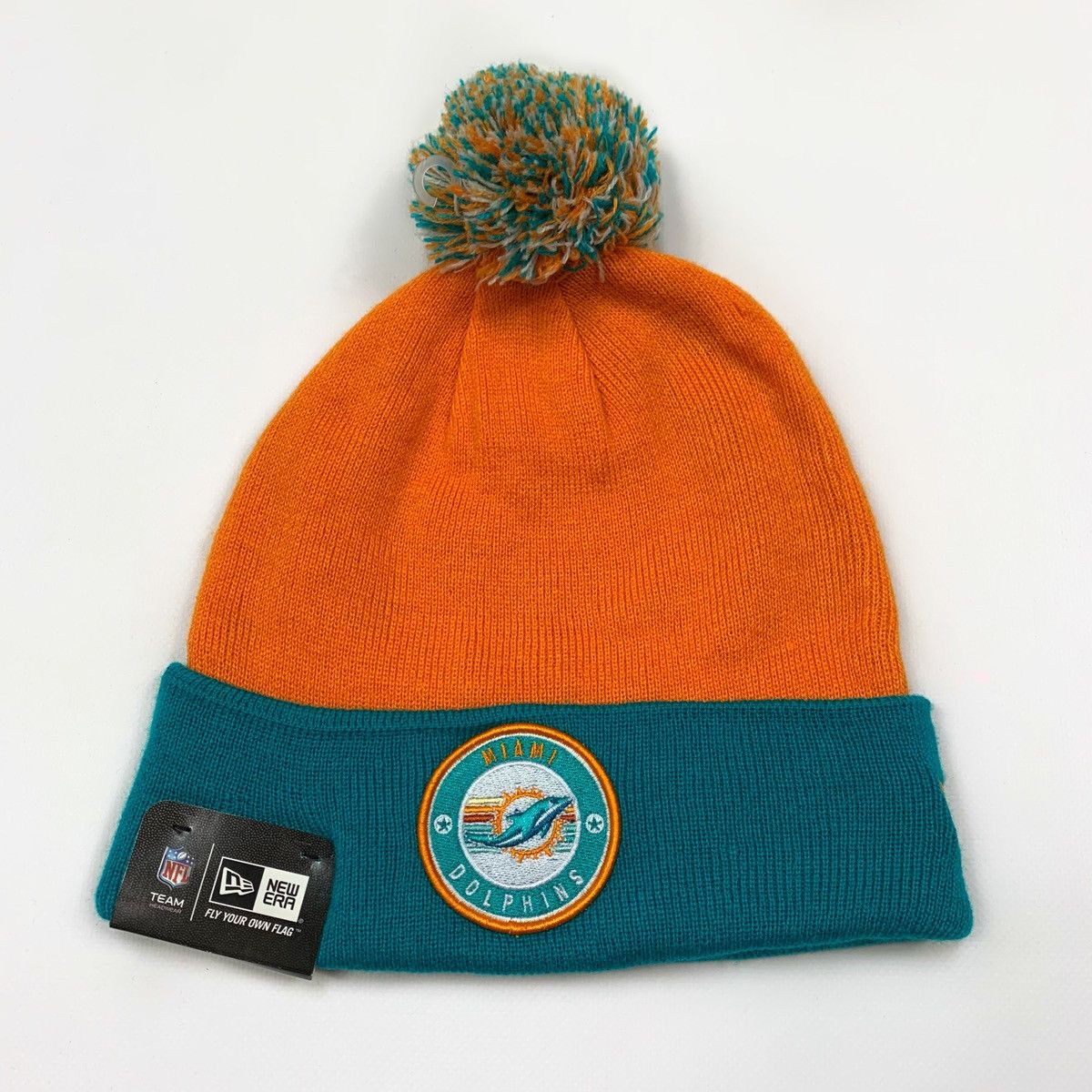 NFL Miami Dolphins Big Logo New Era Nfl Winter Hat Cap Size ONE SIZE - 1 Thumbnail