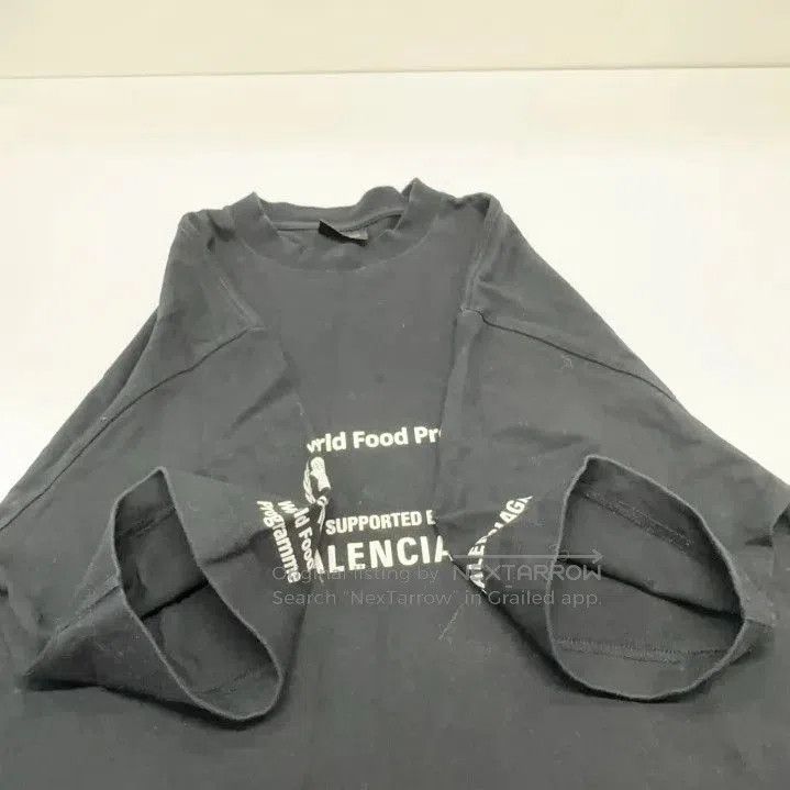Balenciaga Balenciaga x WFP Black Logo T. Size US XXS / EU 40 - 3 Thumbnail
