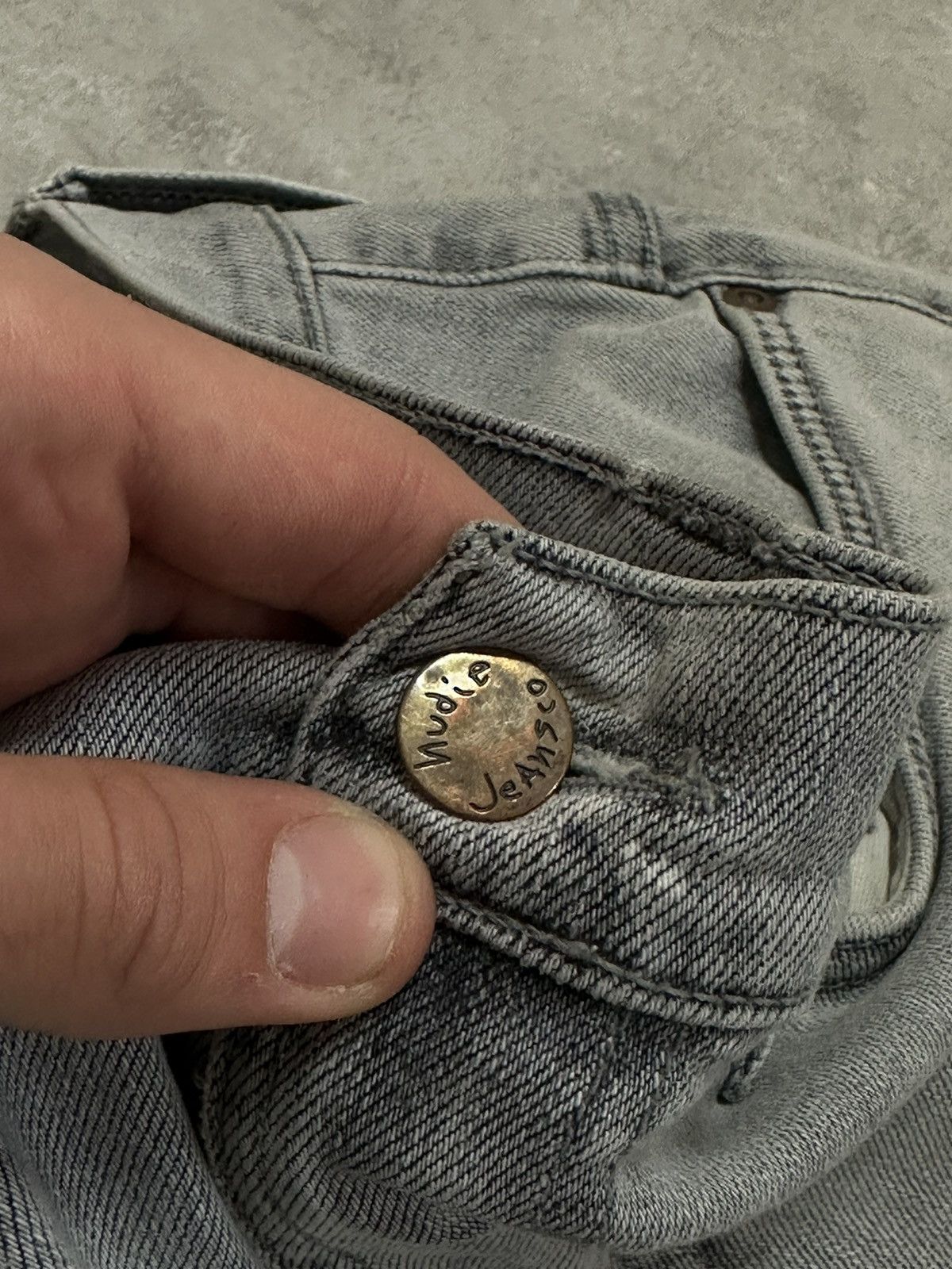 Nudie Jeans Nudie Jeans Thin Finn Grey Denim 34/30 Size US 34 / EU 50 - 5 Thumbnail