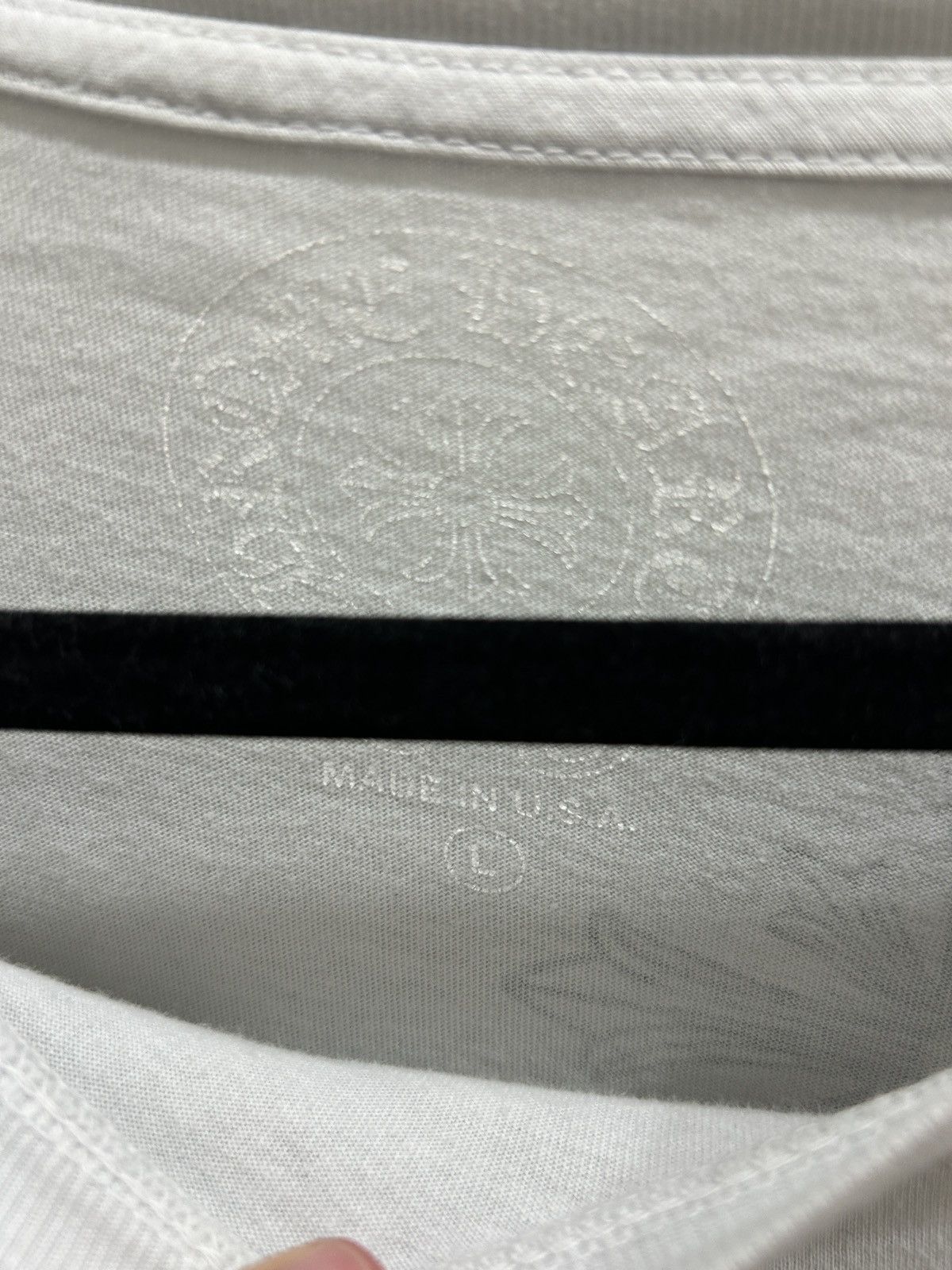 Chrome Hearts Chrome Hearts White Las Vegas Exclusive Pocket Tee Size US L / EU 52-54 / 3 - 5 Thumbnail