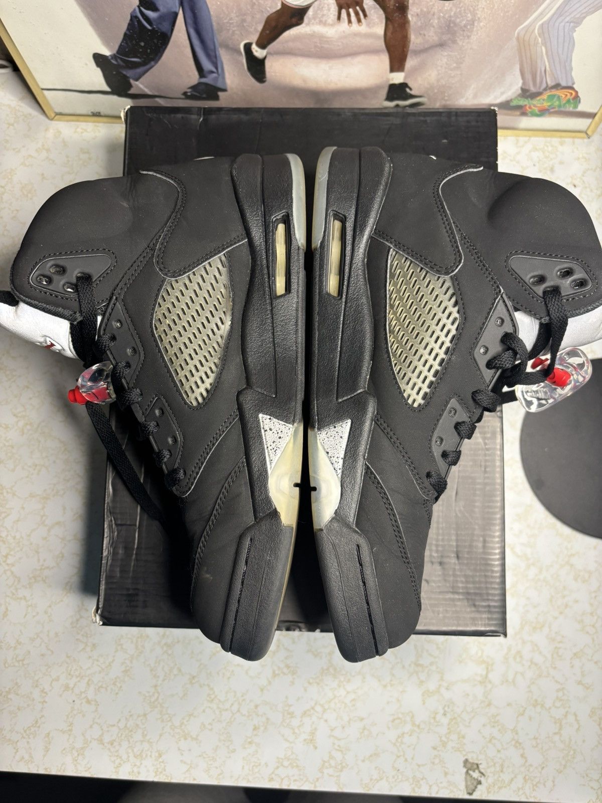 Jordan Brand Jordan Retro 5 “Black Metallic” Size US 10.5 / EU 43-44 - 3 Thumbnail