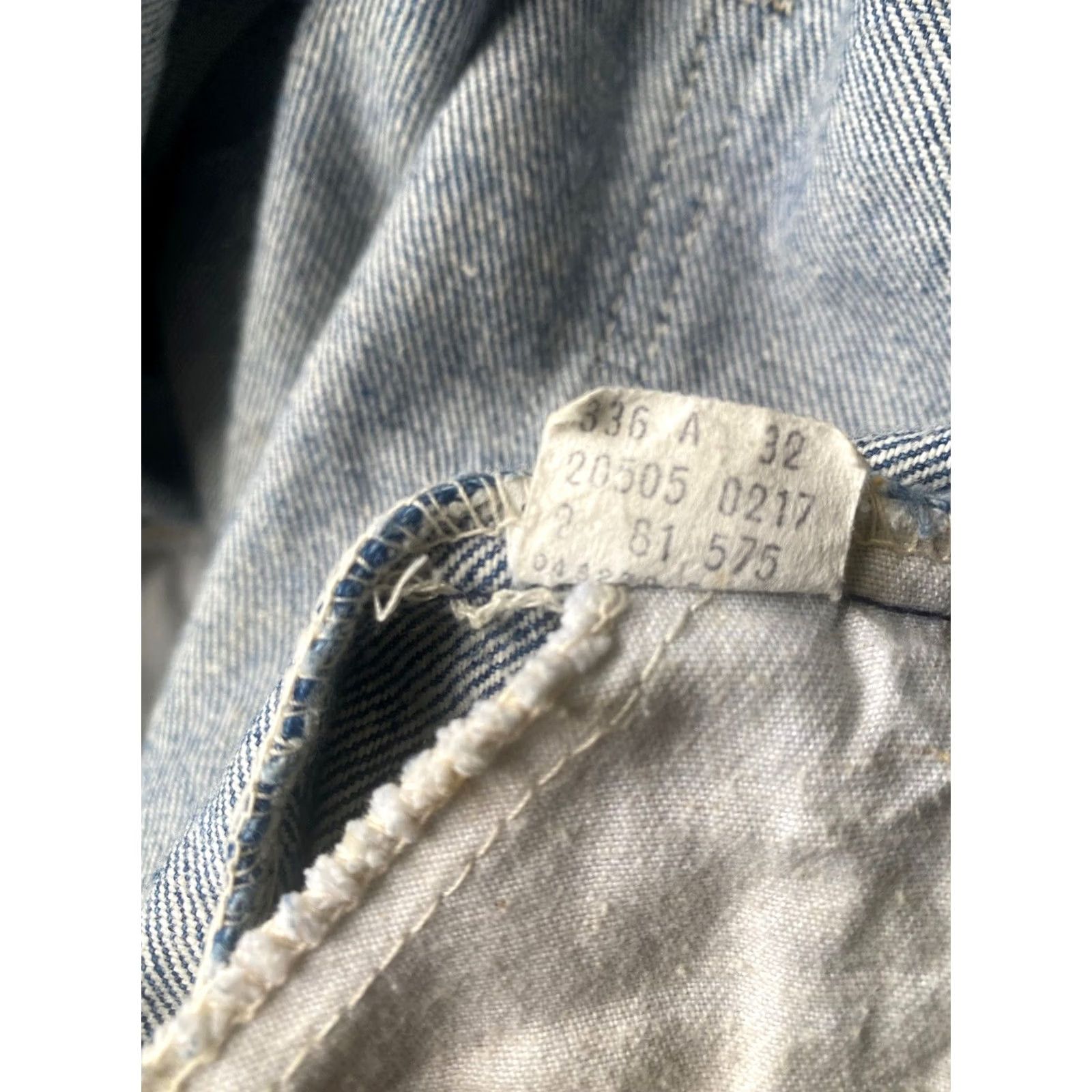 Levi's VINTAGE Levi's 575 Orange Tab Jeans Men's 36x32 Distressed Bootcut Denim Blue 80s Mens Size US 36 / EU 52 - 4 Thumbnail