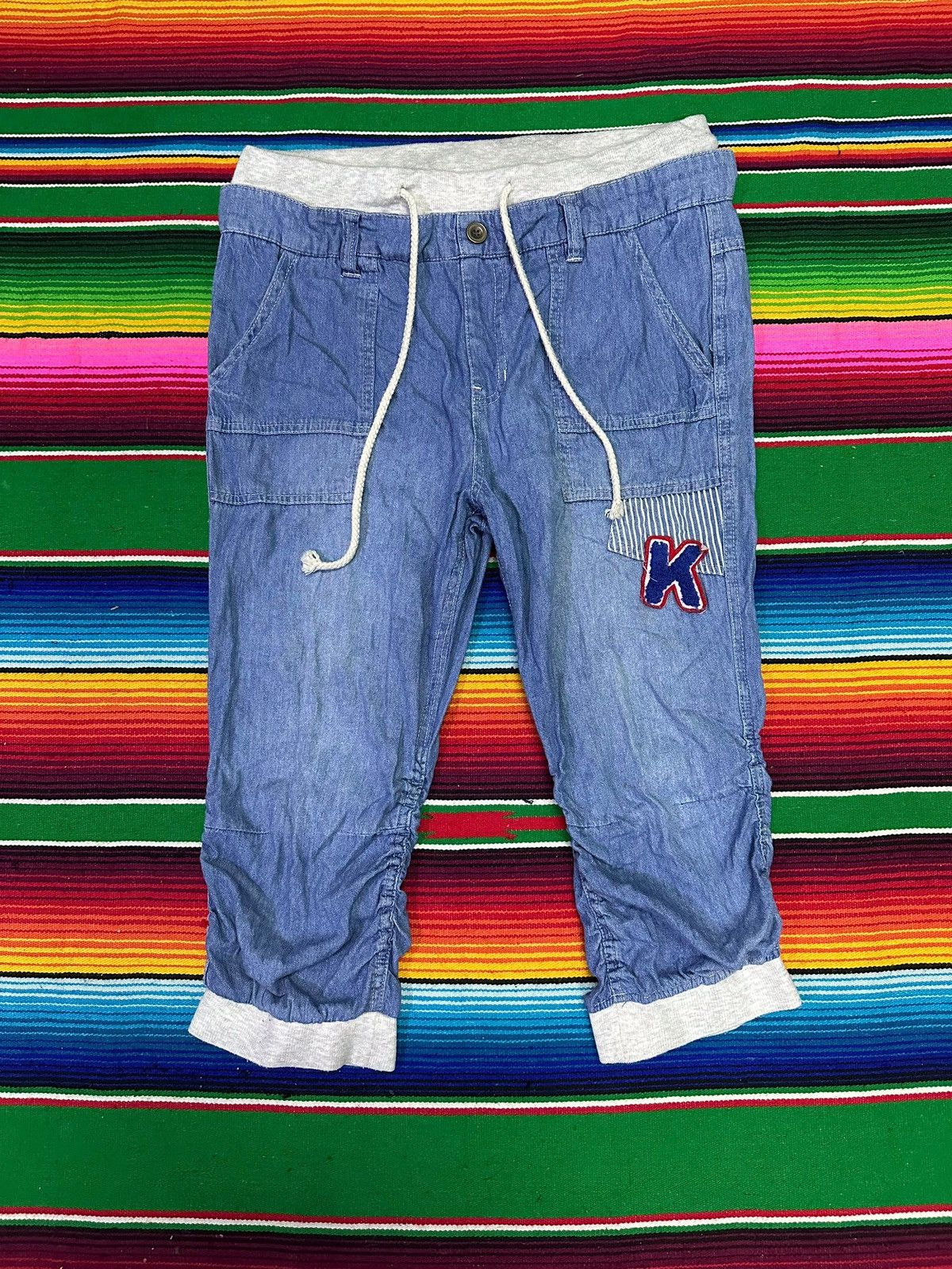 Japanese Brand × Vintage 💥Double Waist💥 Sorridere Double Waist Music💥 Size US 32 / EU 48 - 1 Thumbnail